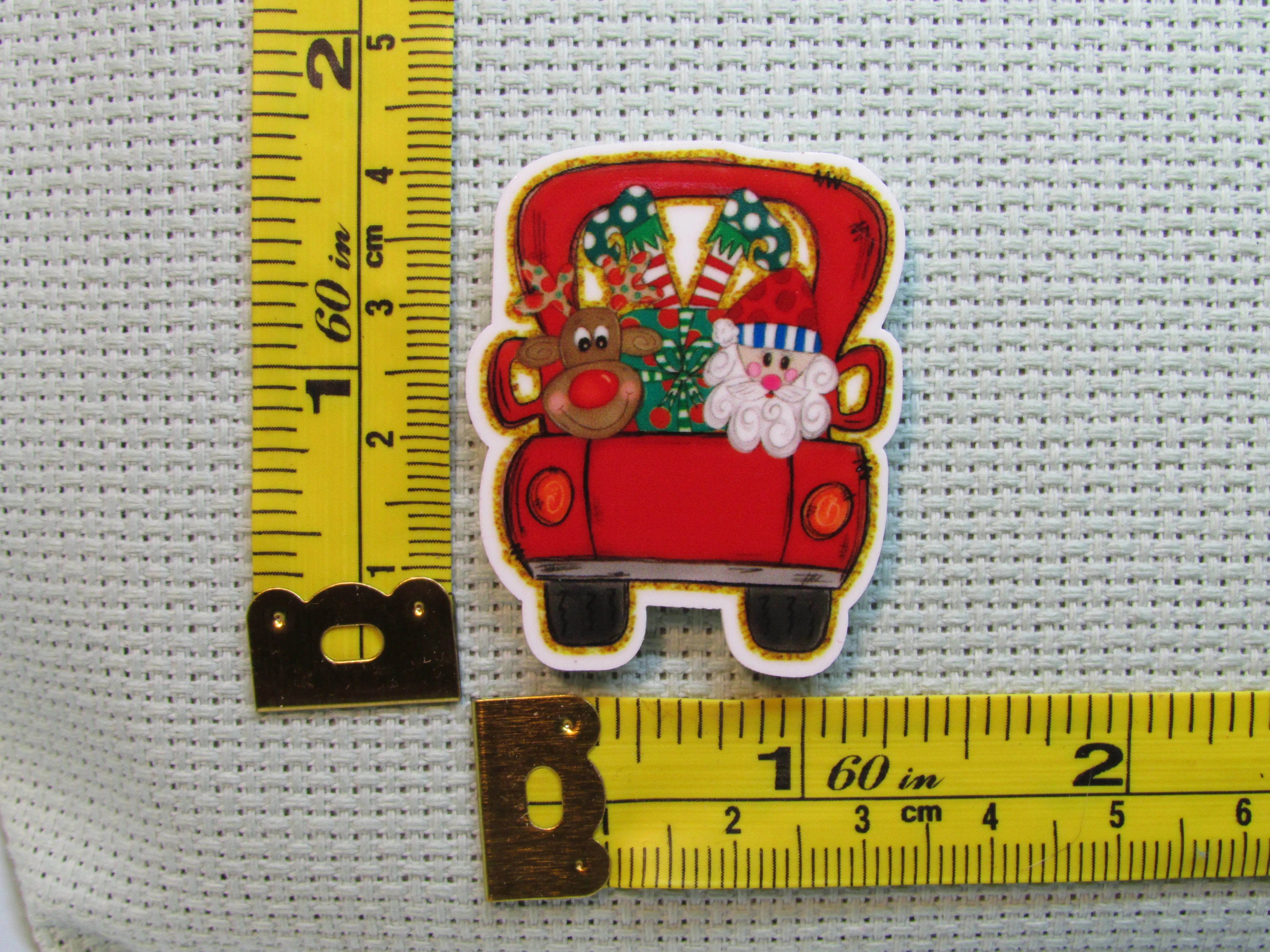 Fun Christmas Truck Needle Minder, Cover Minder, Magnet