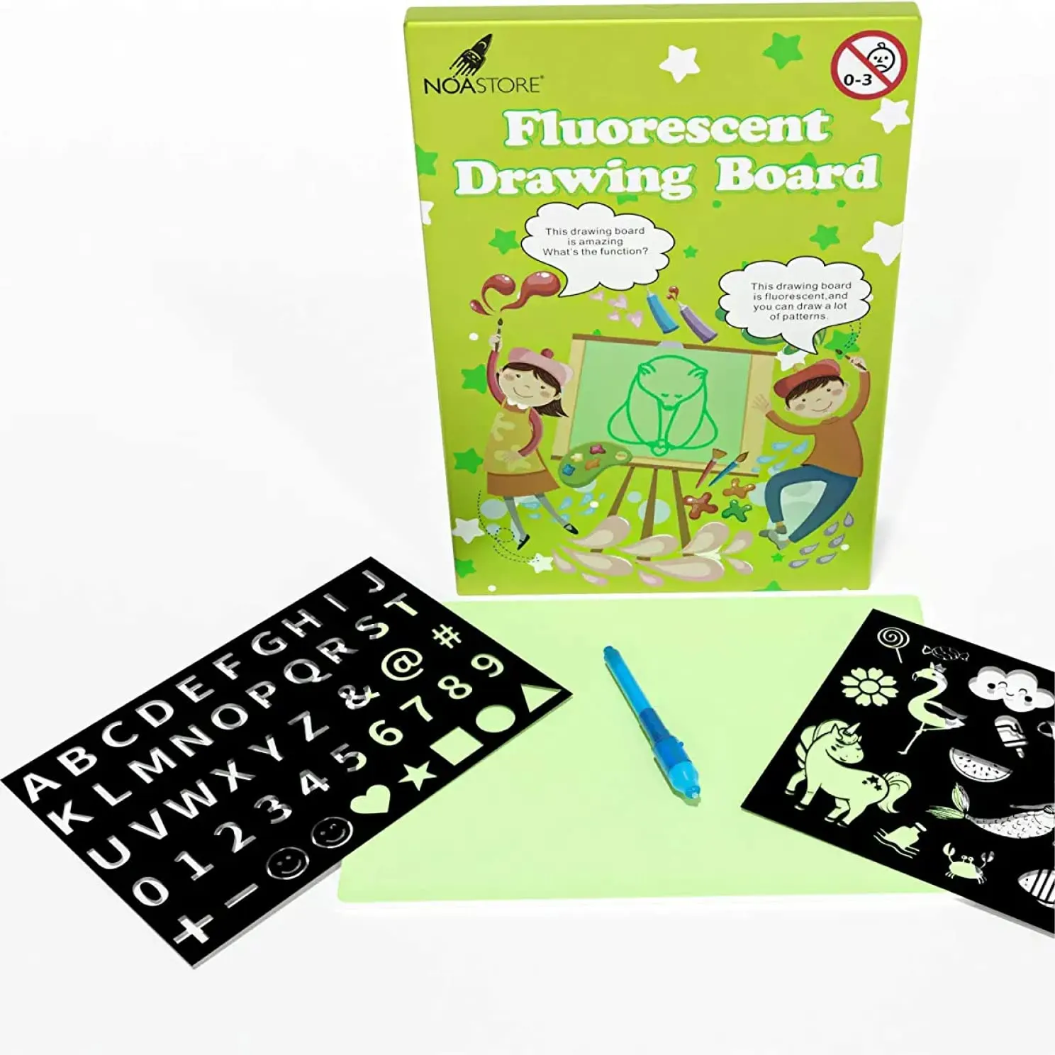 Fun Drawing Pad Board Glow In Dark With Light For Kids Painting Board Educational Toy