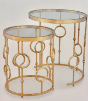 Galio Gold Nesting Tables