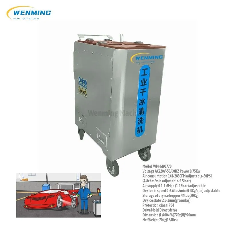 GBQ770 Dry ice blaster cost price Car Dry Ice Blasting machine