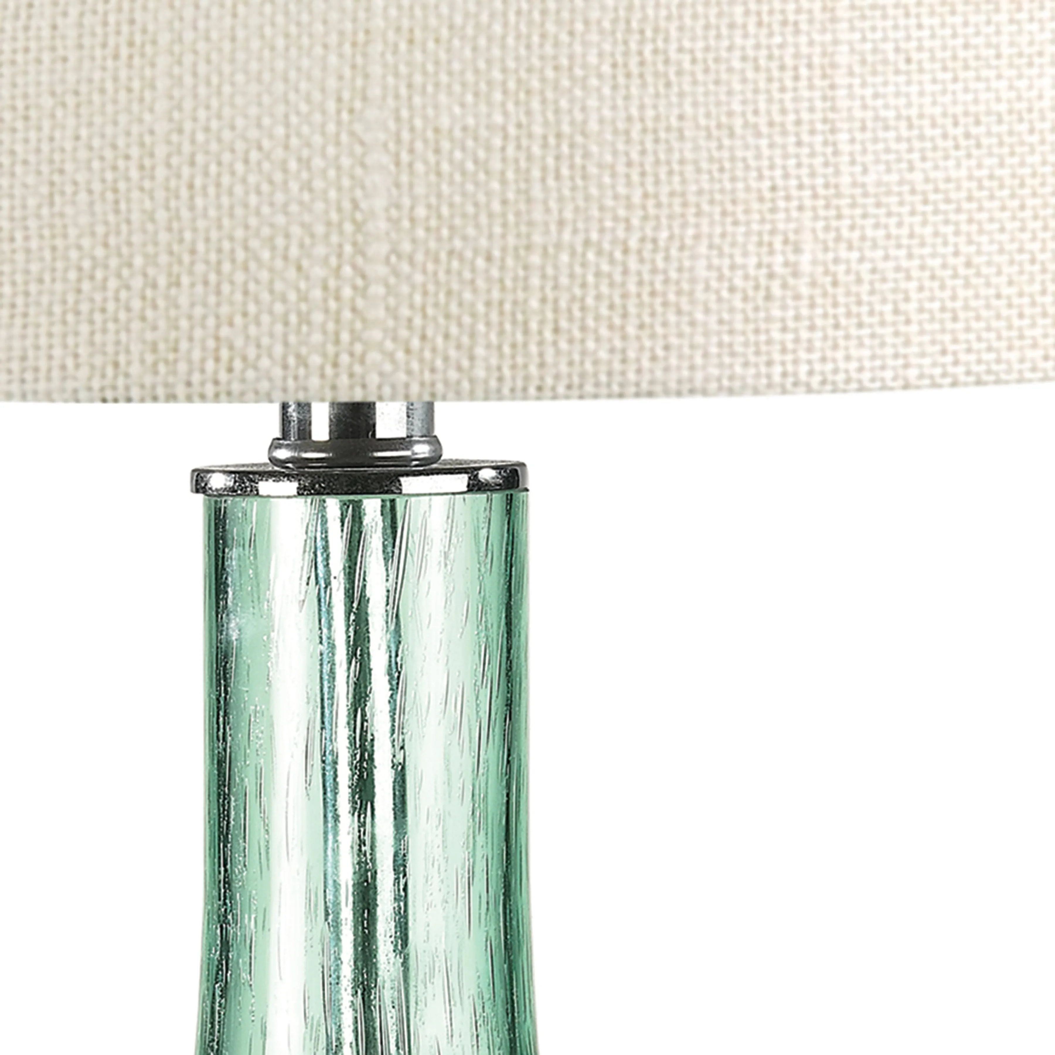 Glass 28" Table Lamp in Green