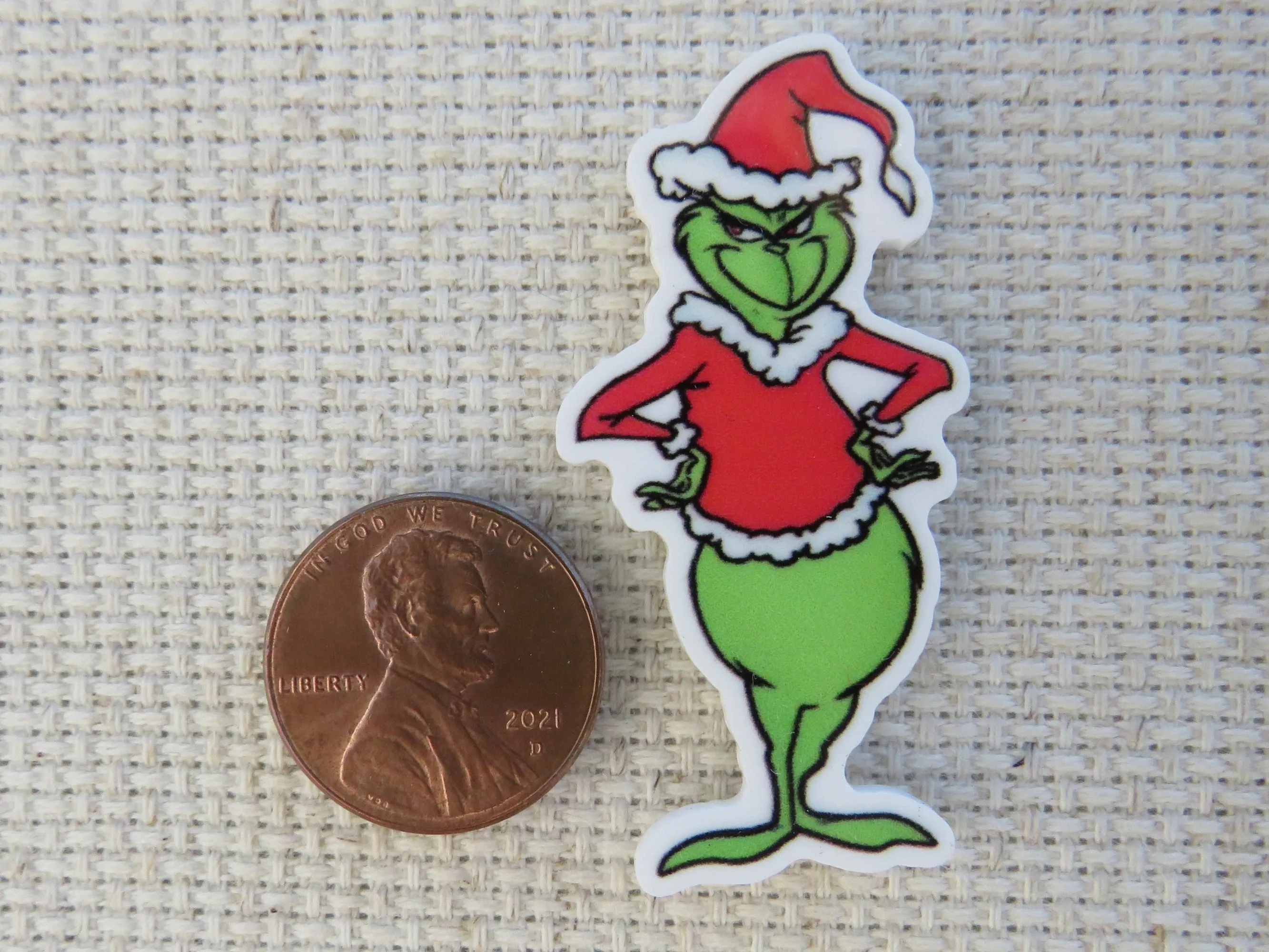 Grinch Standing Needle Minder, Cover Minder, Magnet