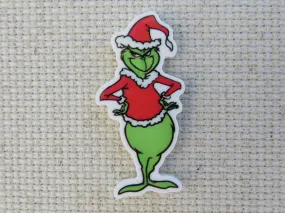 Grinch Standing Needle Minder, Cover Minder, Magnet