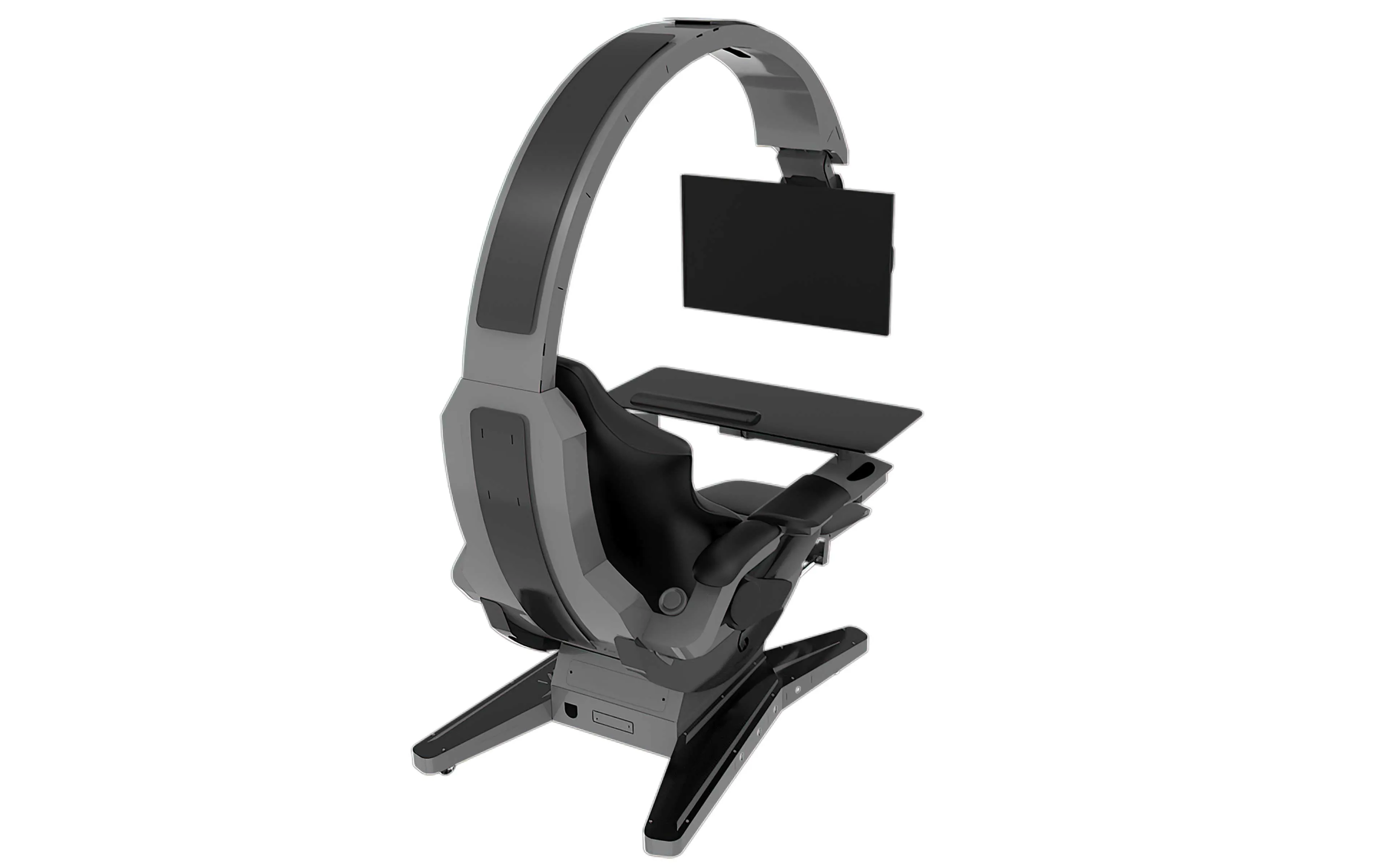 HAMISH ULTIMATE WORKING AND GAMING COMPUTER DESK WITH RECLINER