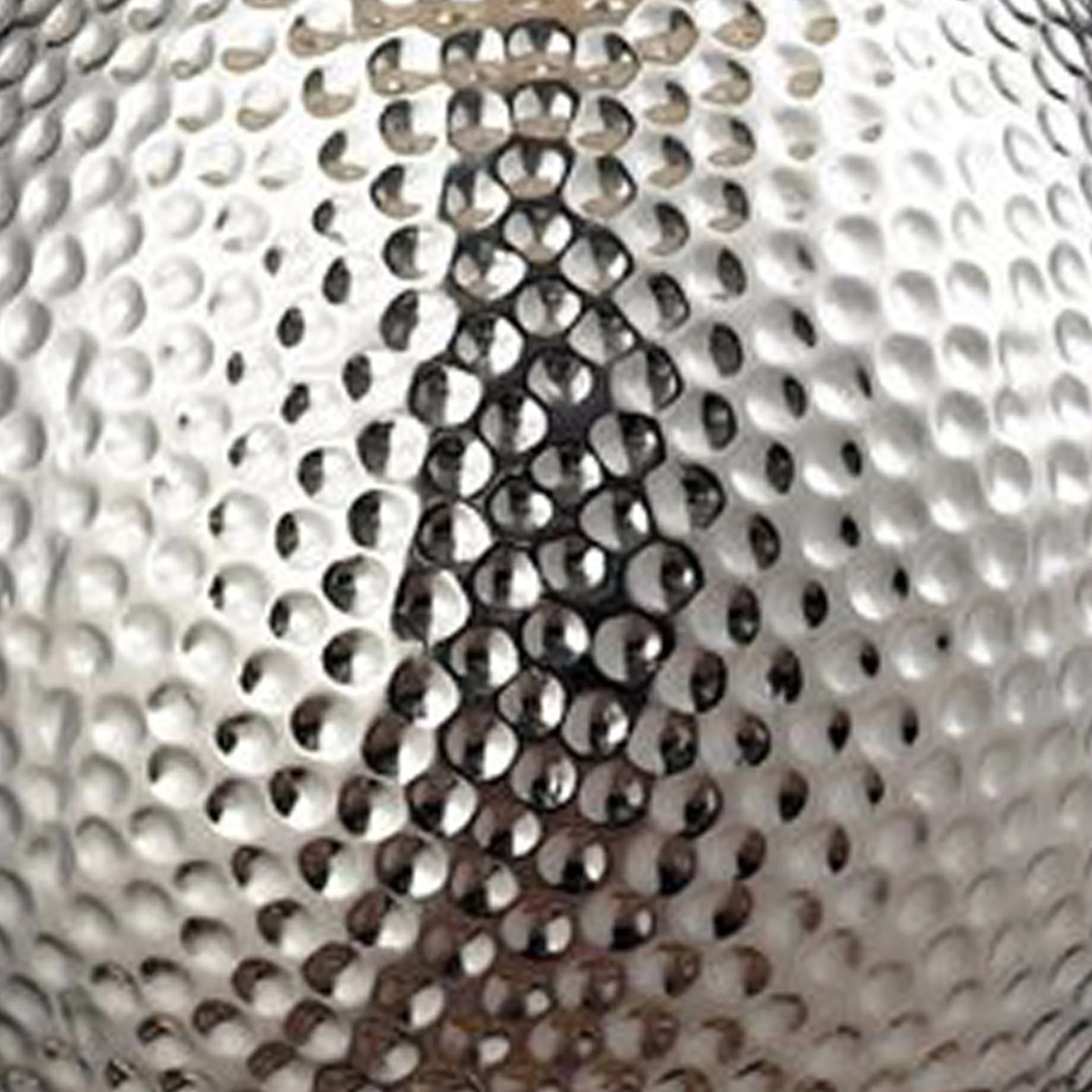 Hammered Chrome 21.5" Table Lamp in Chrome