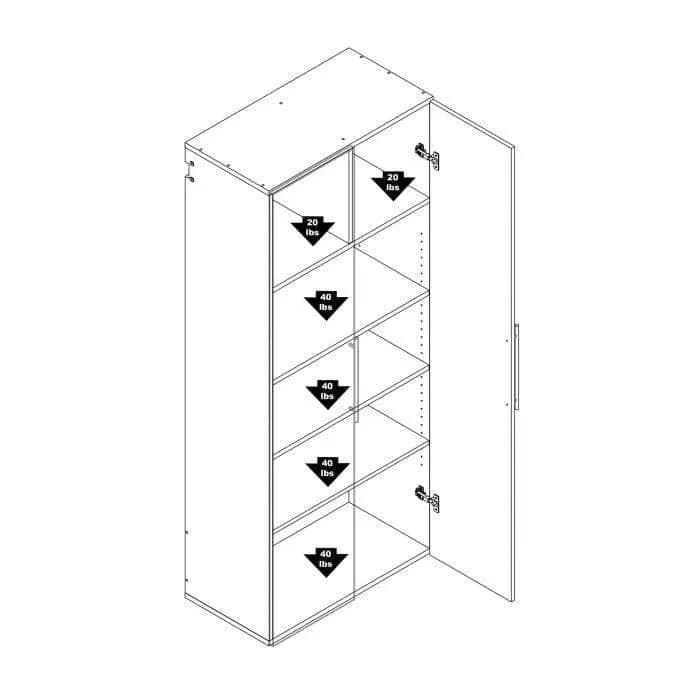 HangUps 30 inch Large Storage Cabinet - Available in 3 Colours