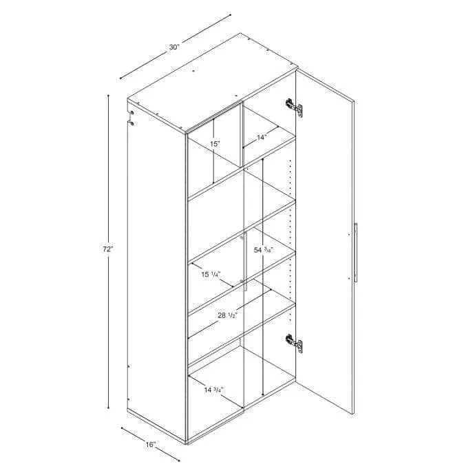 HangUps 30 inch Large Storage Cabinet - Available in 3 Colours