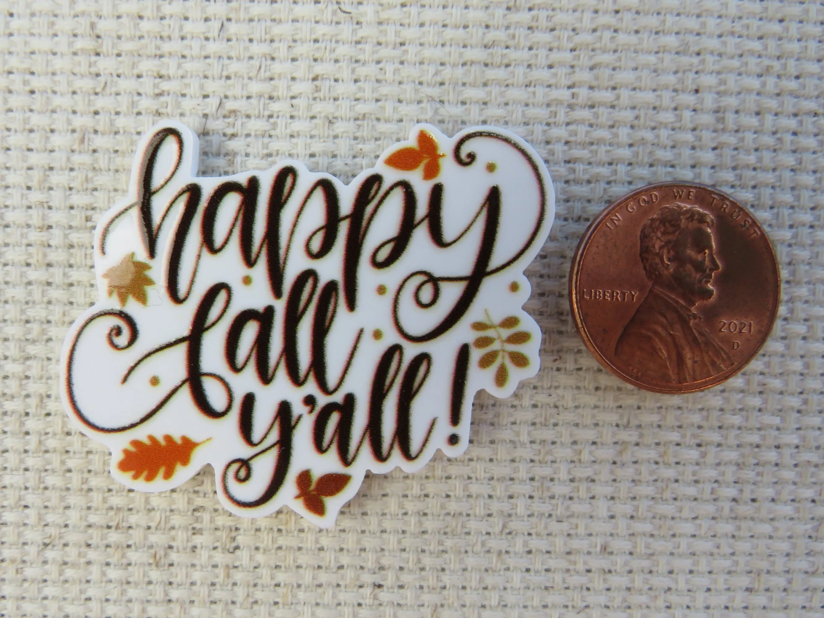 Happy Fall Y'all Needle Minder, Cover Minder, Magnet