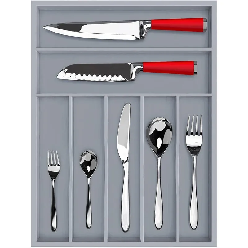 Hilldeer Flatware & Kitchen Utensils Drawer Organizer