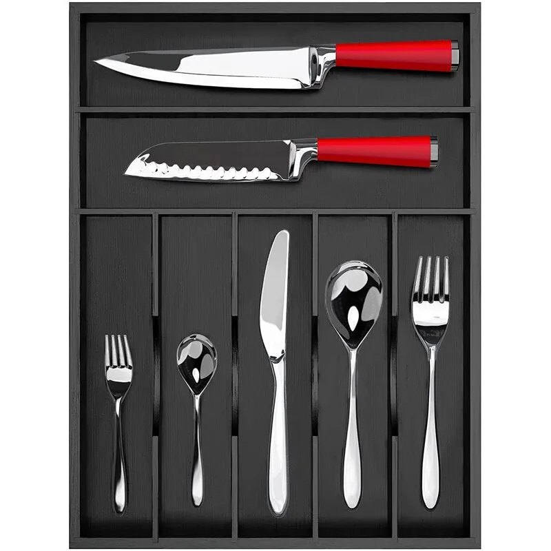 Hilldeer Flatware & Kitchen Utensils Drawer Organizer