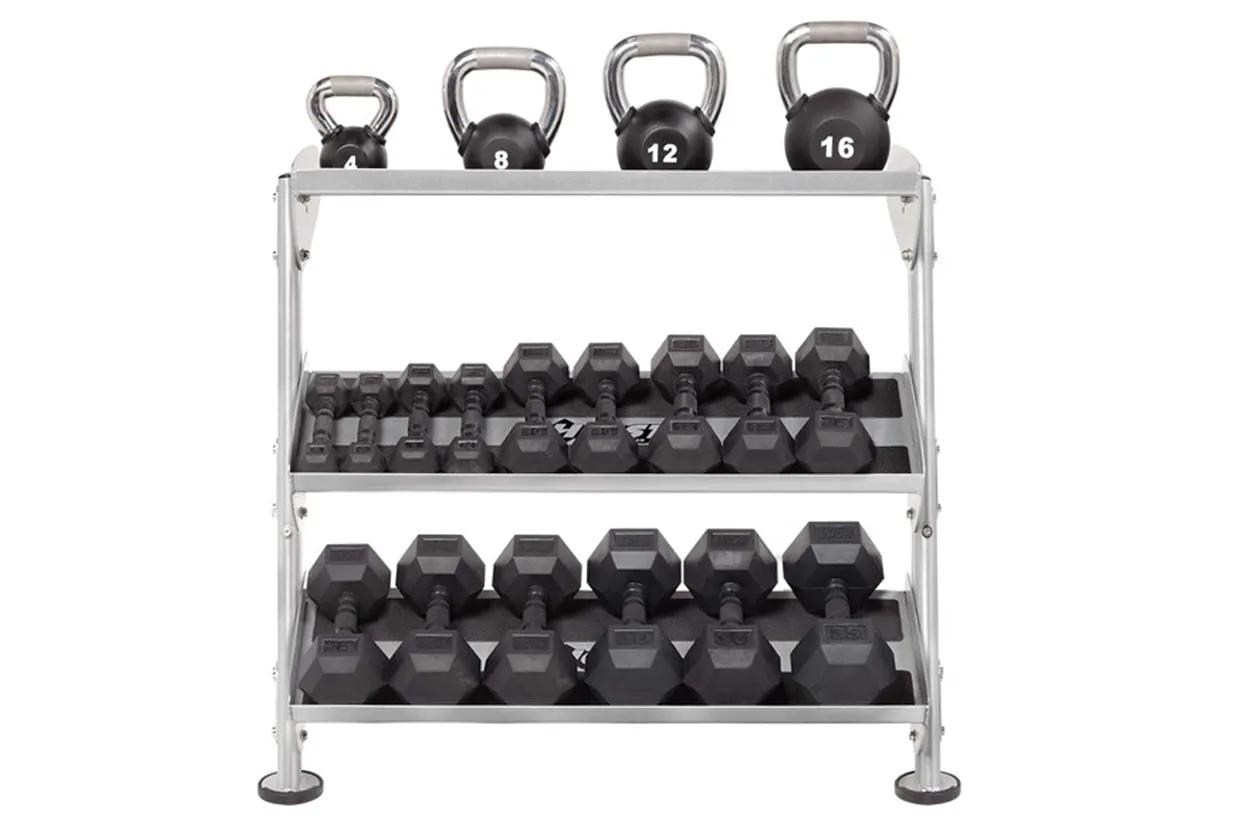 Hoist 36"  2-Tier Dumbbell Rack w/ Optional 3rd Tier (HF-5461-OPT-36)