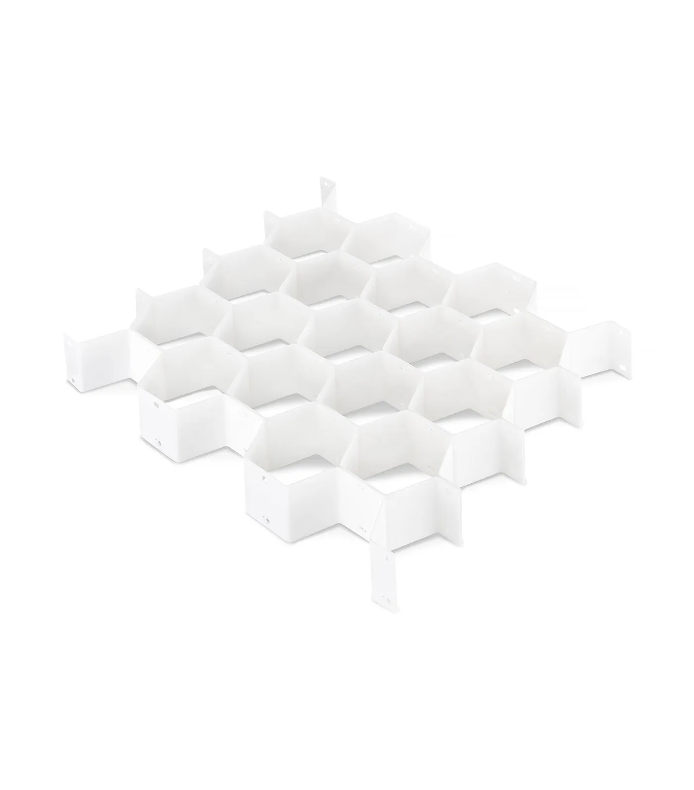 Honeycomb Drawer Organizer White