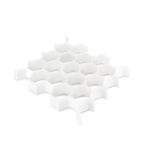 Honeycomb Drawer Organizer White