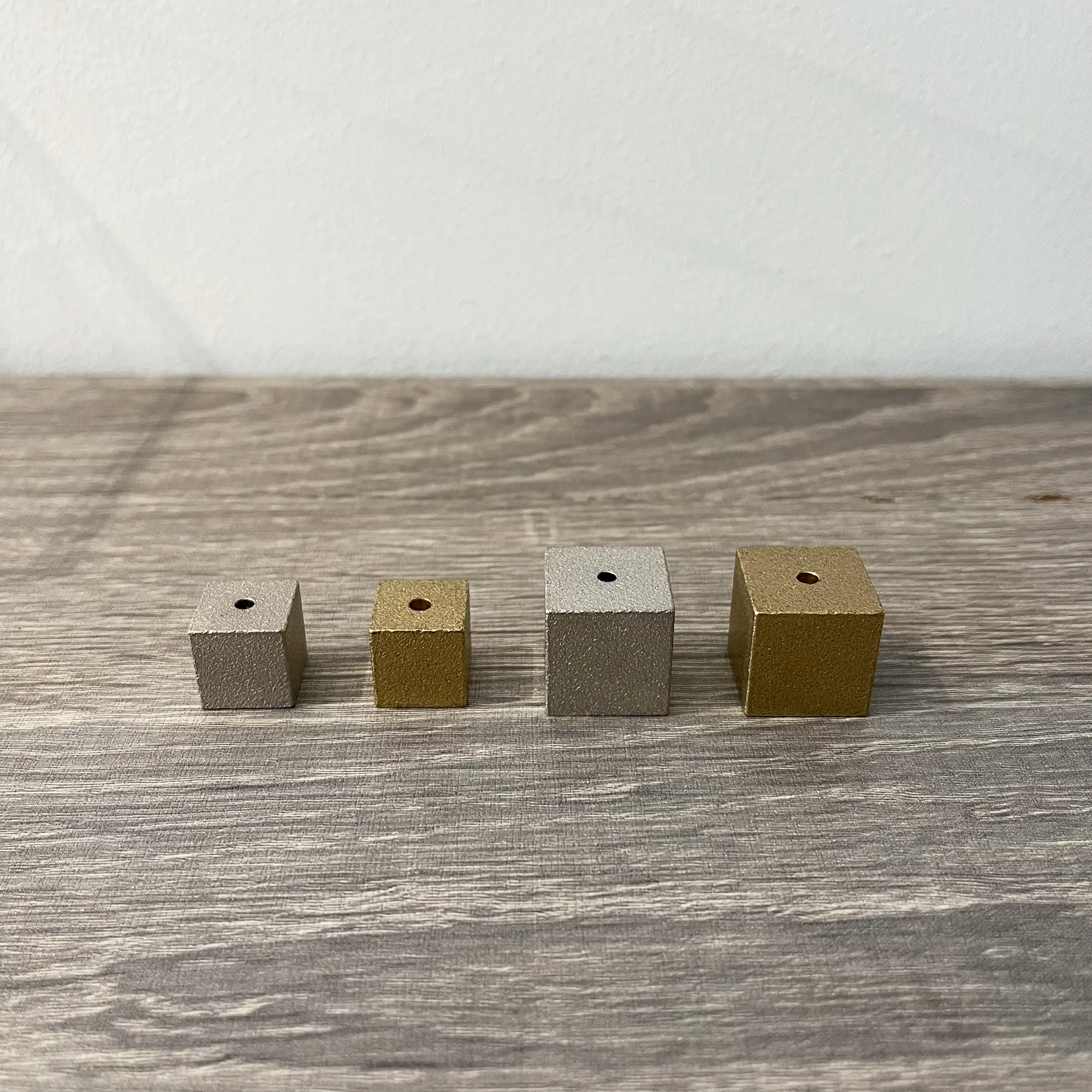 Incense Holder - Cube Gold Small