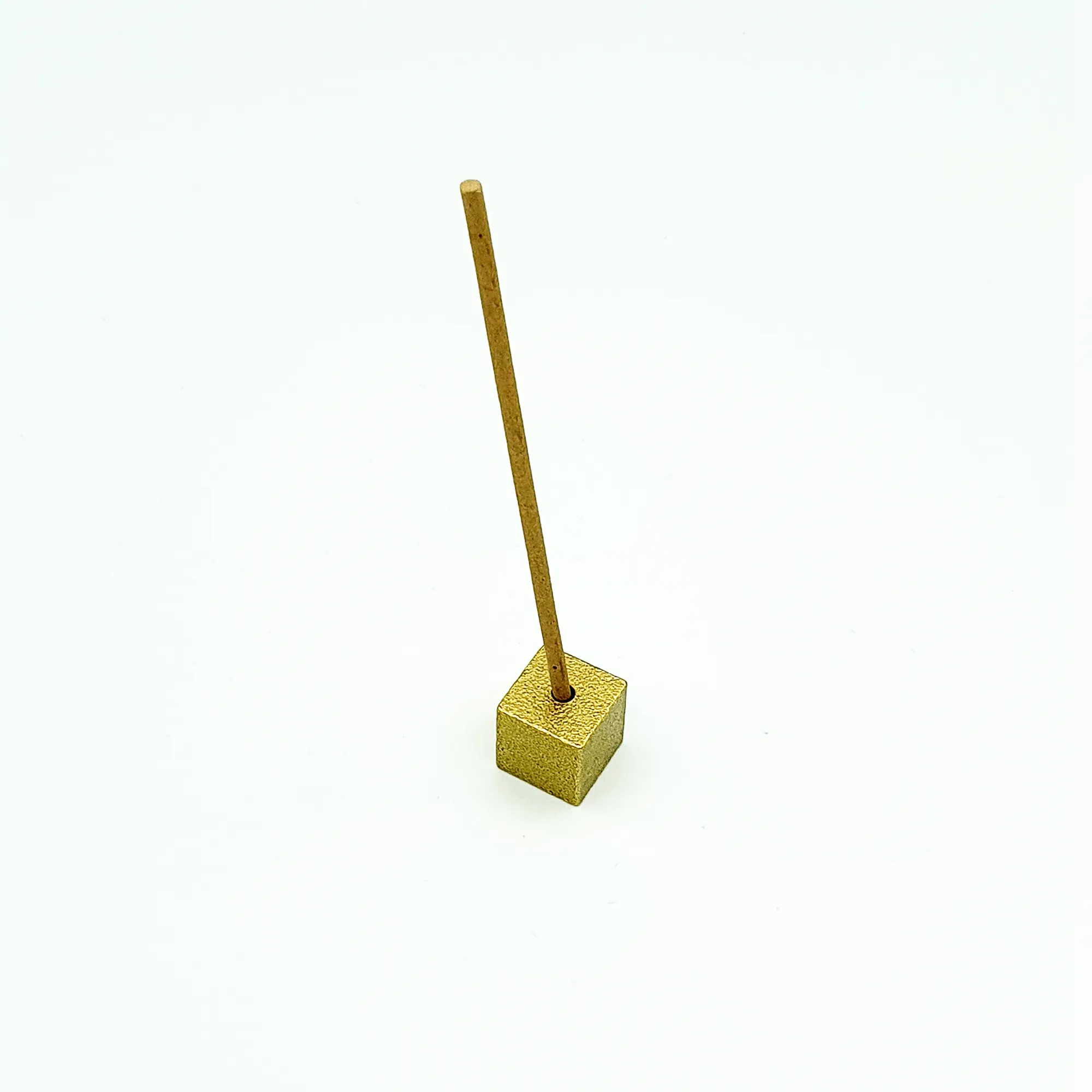 Incense Holder - Cube Gold Small