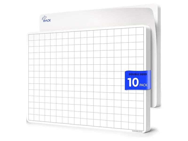 Large Grid Math Practice Flexic Sheet 11"x14" (10 pc)