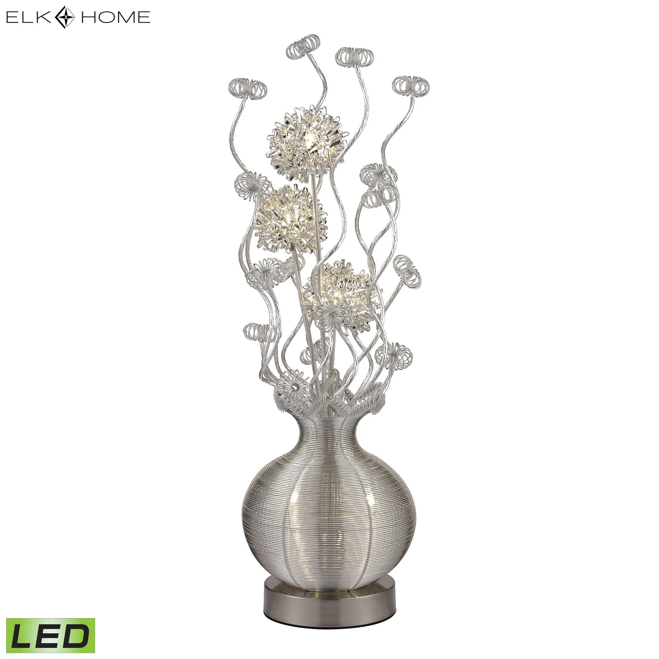 Lazelle 33" Table Lamp in Silver