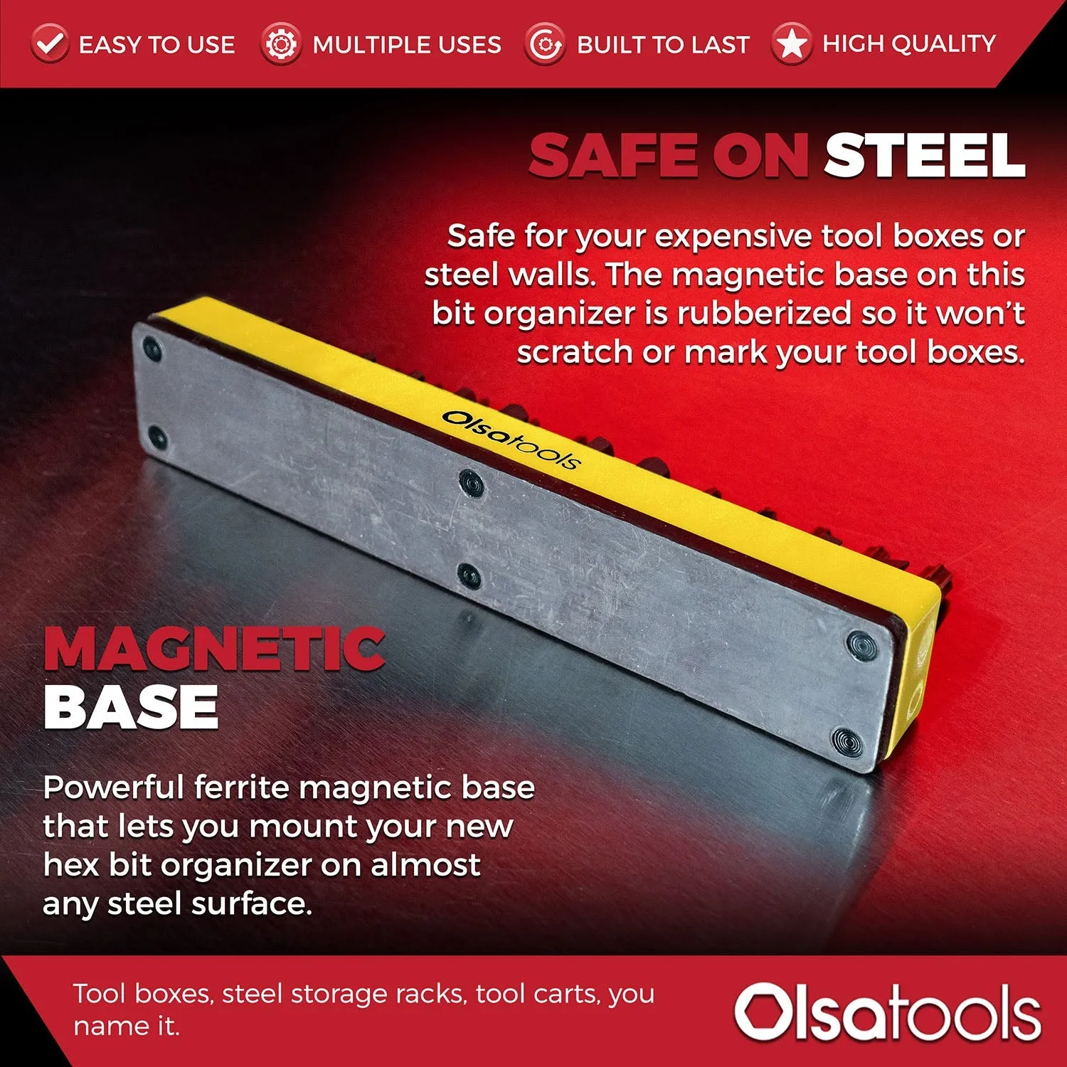 Magnetic Hex Bit Organizer 1/4"