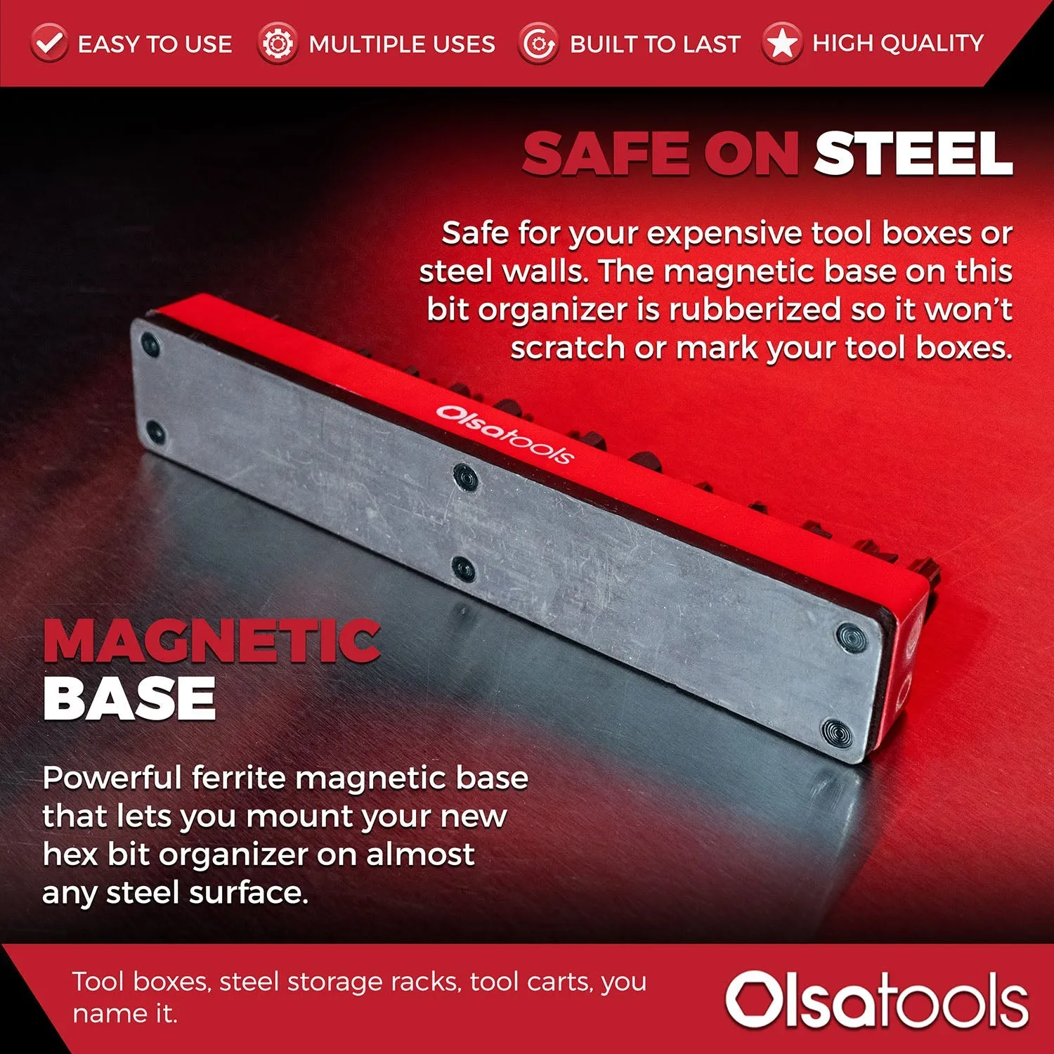 Magnetic Hex Bit Organizer 1/4"