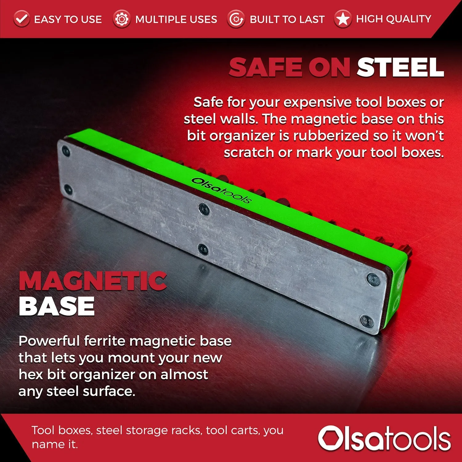 Magnetic Hex Bit Organizer 1/4"