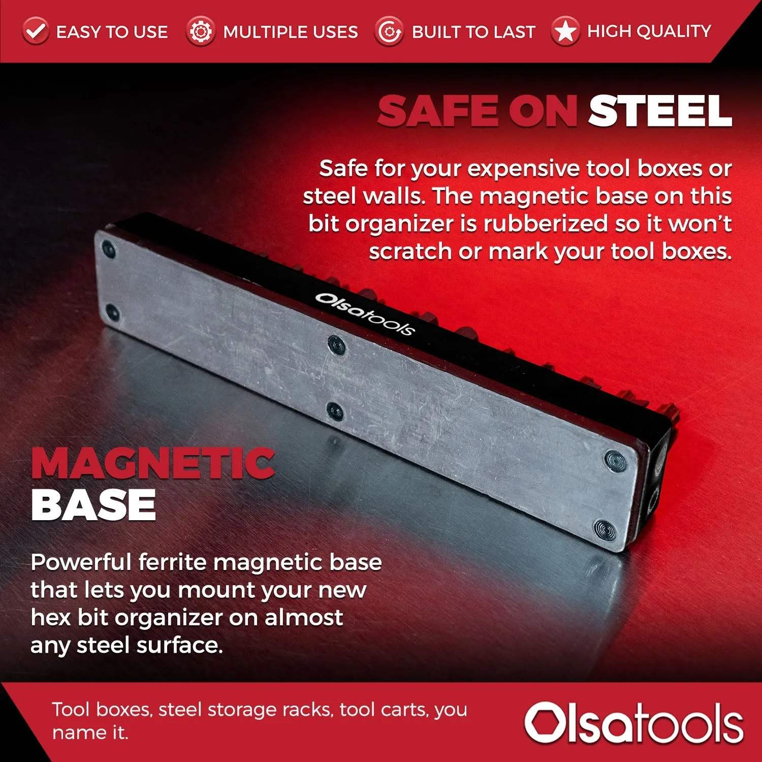 Magnetic Hex Bit Organizer 1/4"