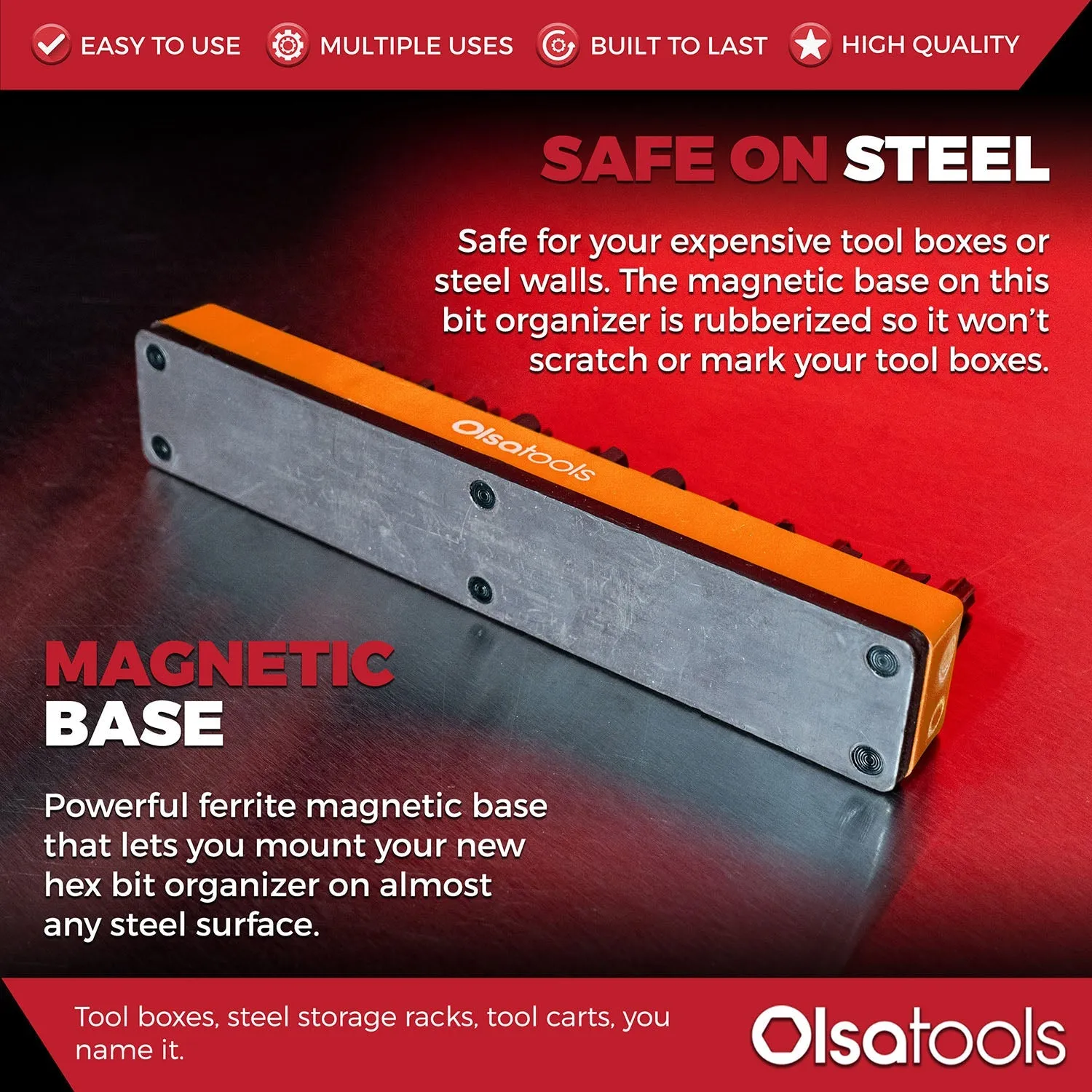 Magnetic Hex Bit Organizer 1/4"