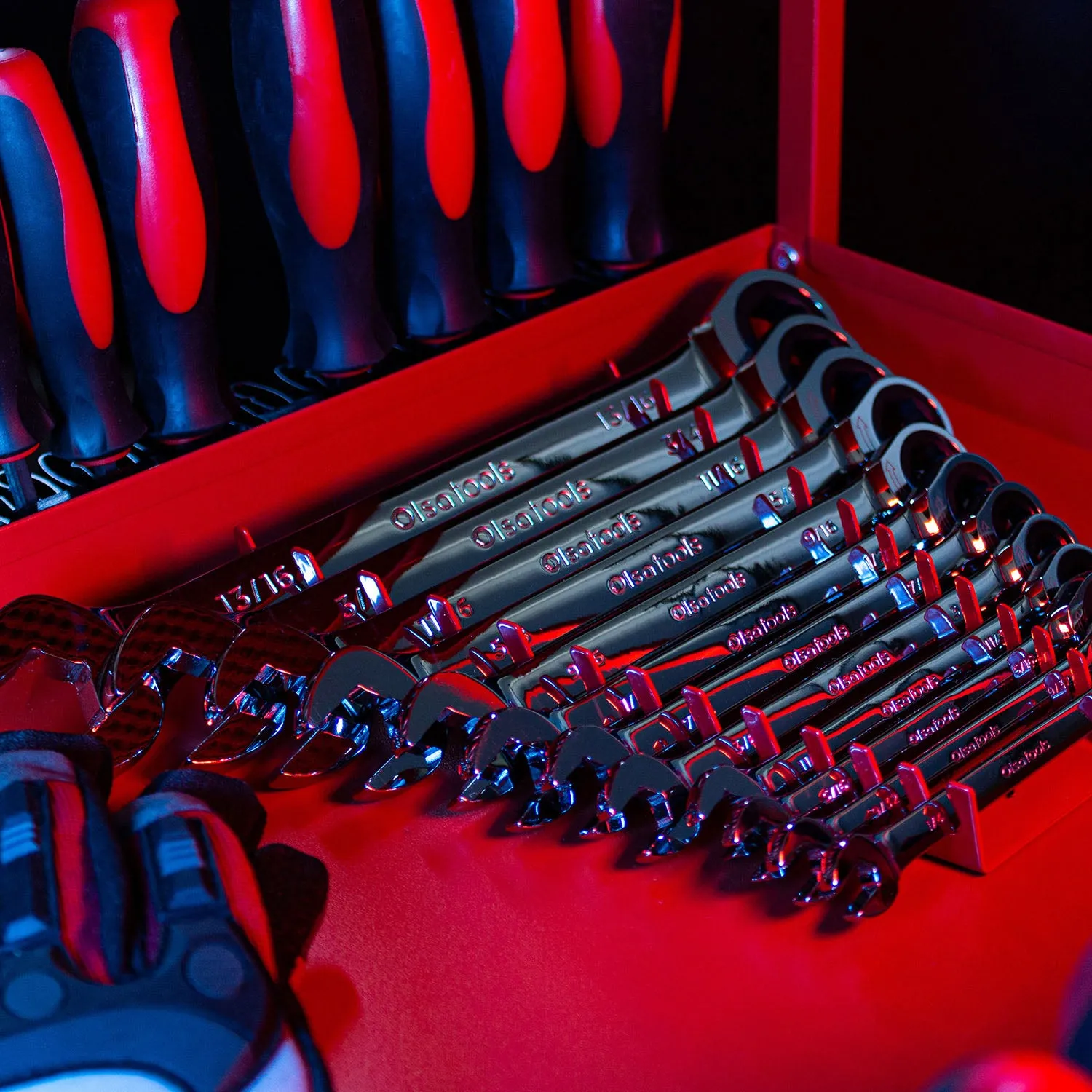 Magnetic Metal Wrench Organizers