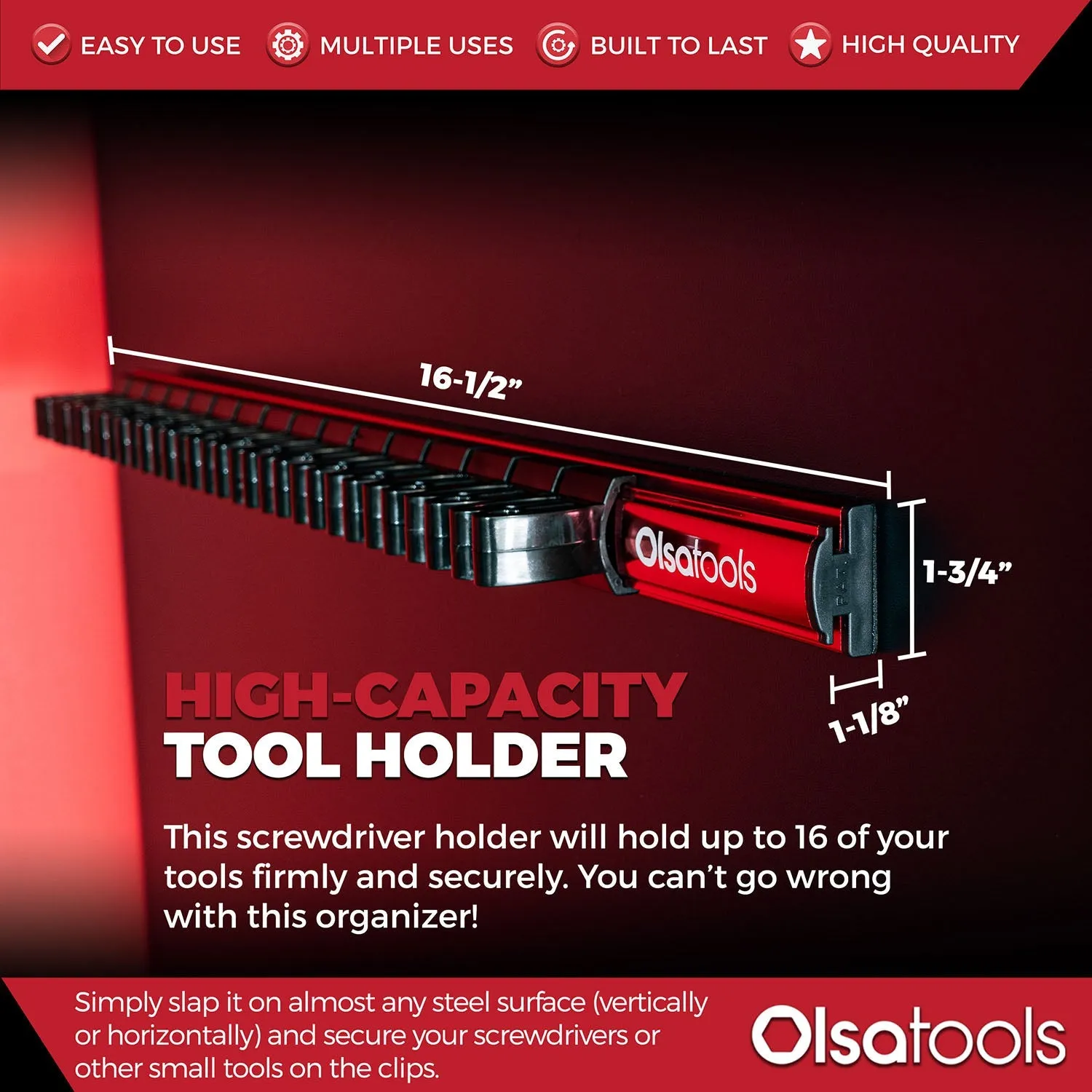 Magnetic Screwdriver Organizer   Bit Magnetizer