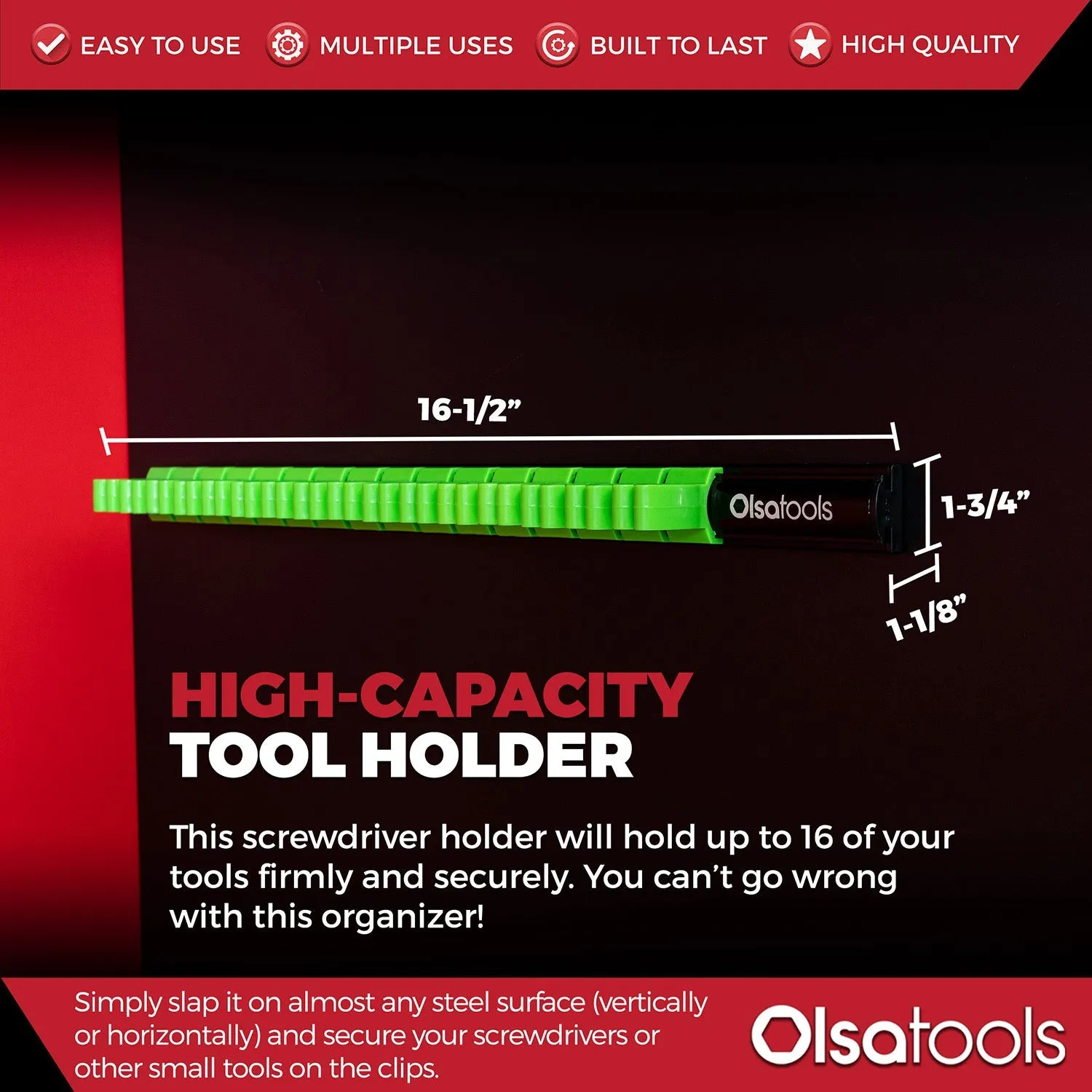 Magnetic Screwdriver Organizer   Bit Magnetizer