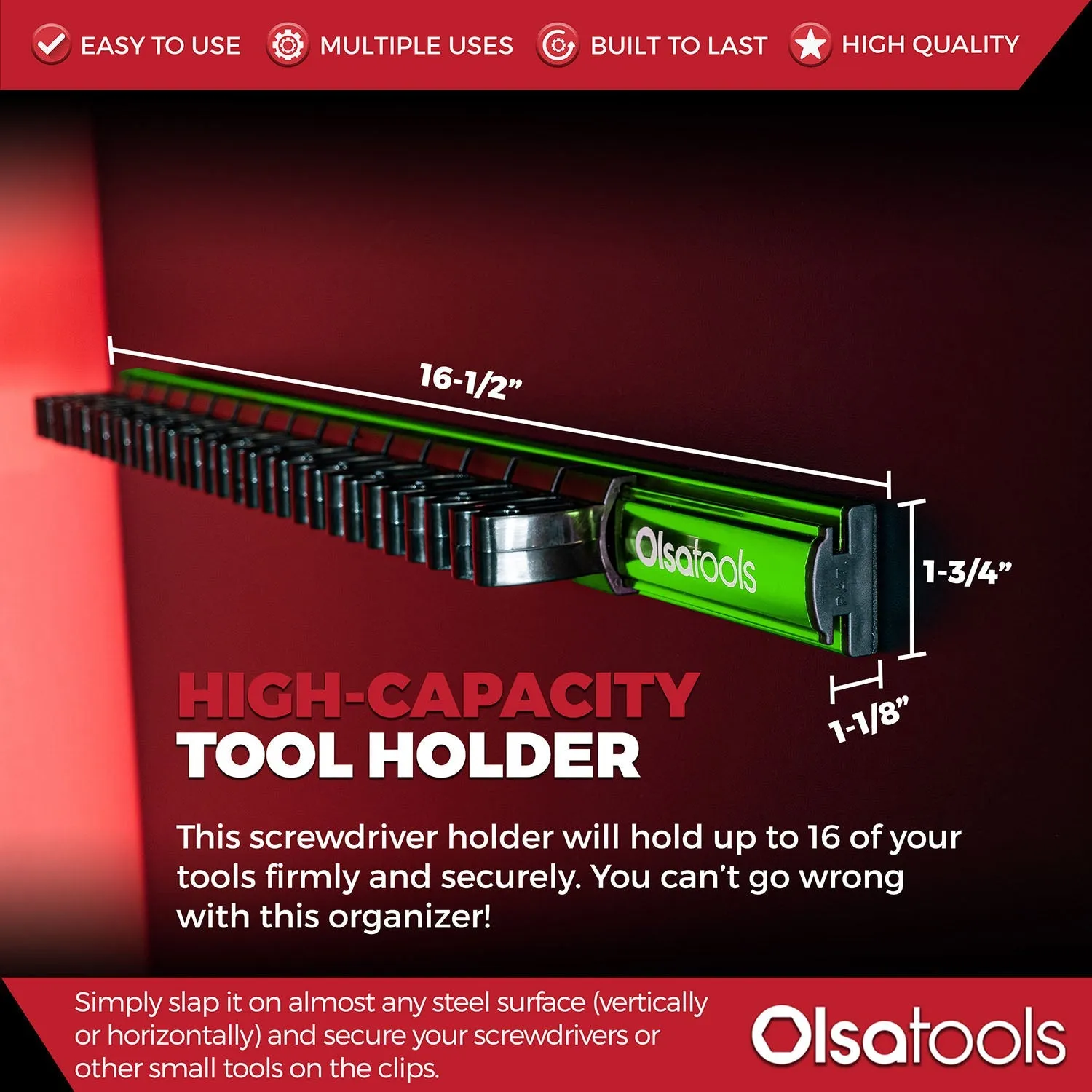 Magnetic Screwdriver Organizer   Bit Magnetizer