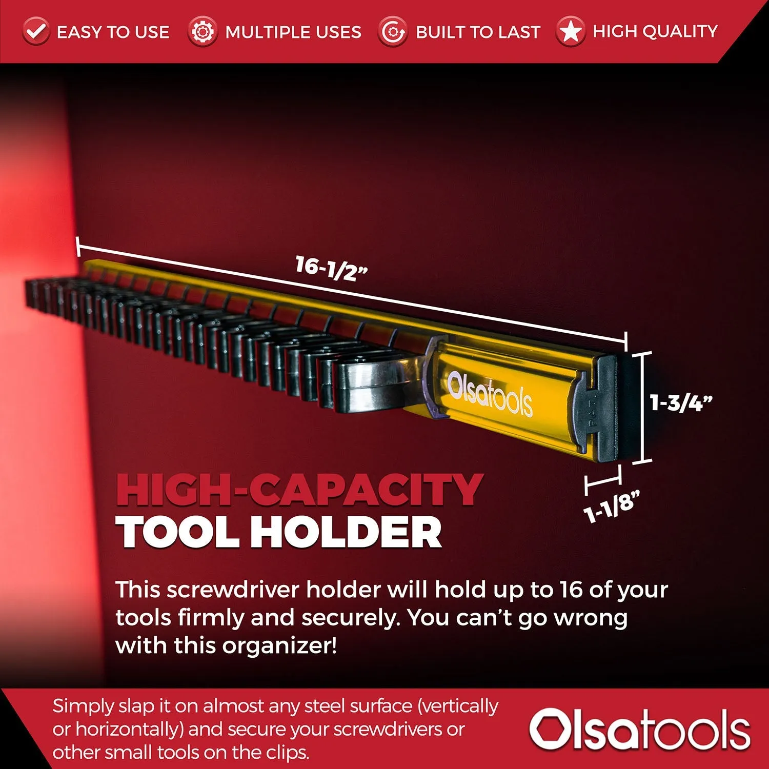 Magnetic Screwdriver Organizer