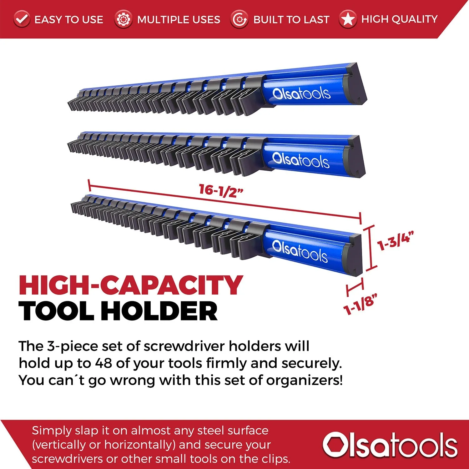 Magnetic Screwdriver Organizer