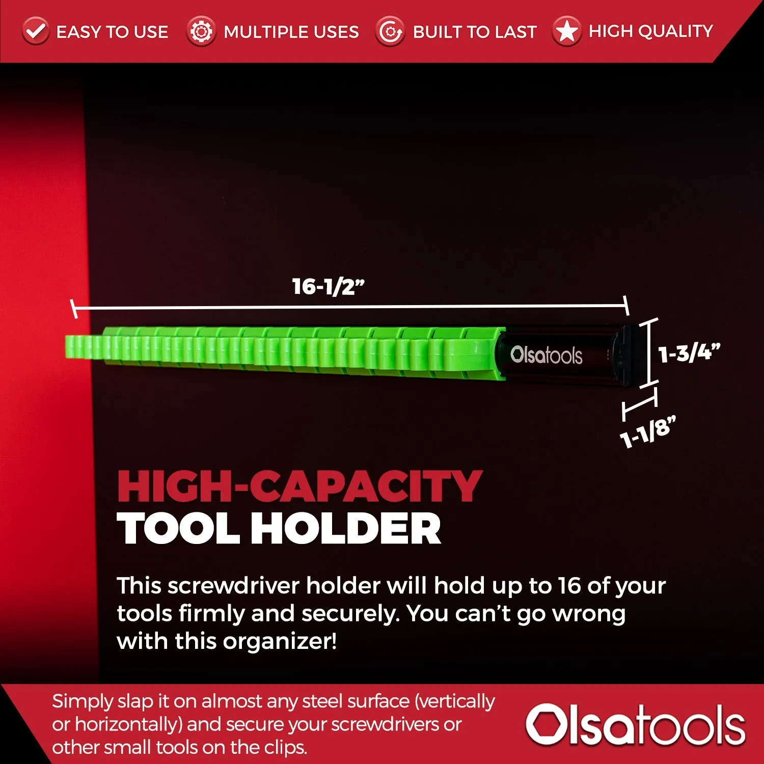 Magnetic Screwdriver Organizer