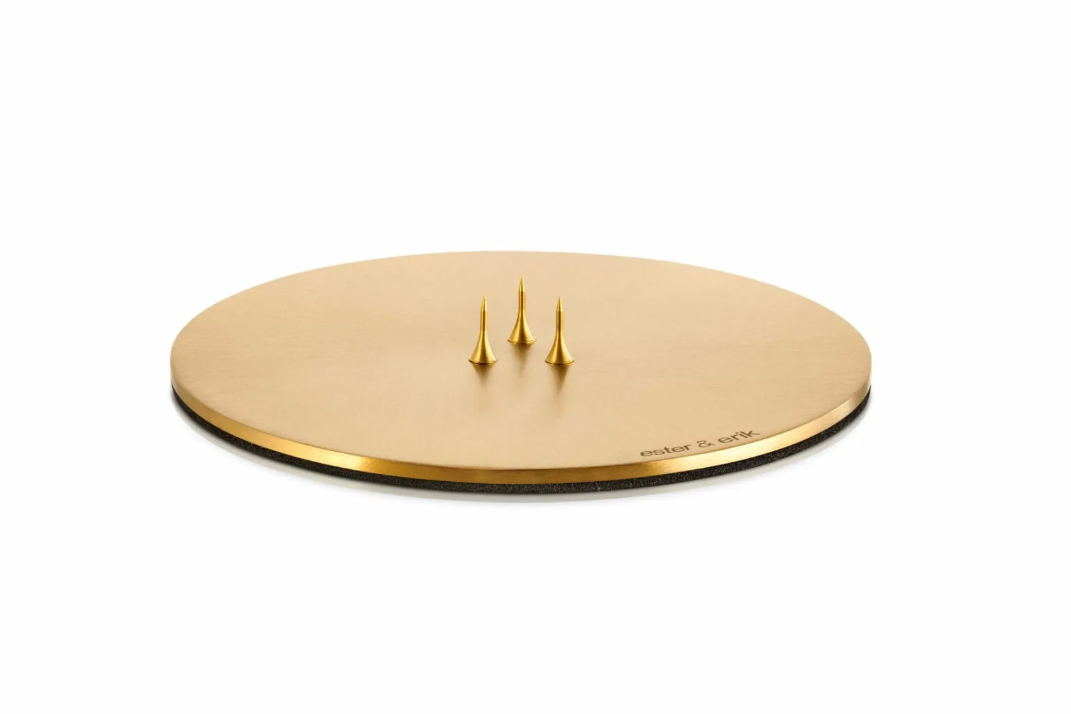 Matte Gold Candle Holder