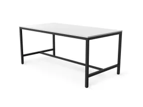 Maxis 2.4m Rectangular Bar Table - Black Frame