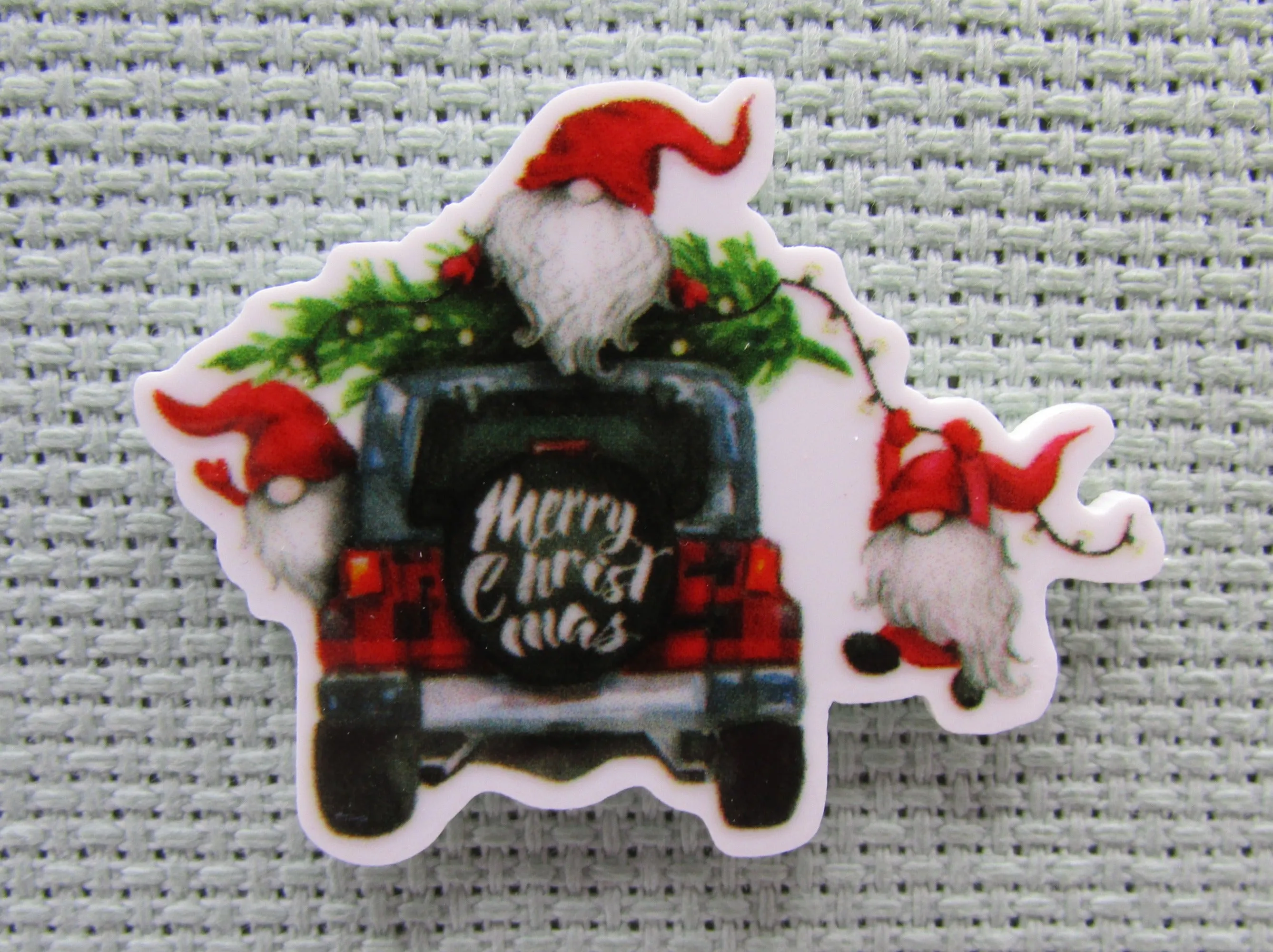 Merry Christmas Gnomes Needle Minder, Cover Minder, Magnet