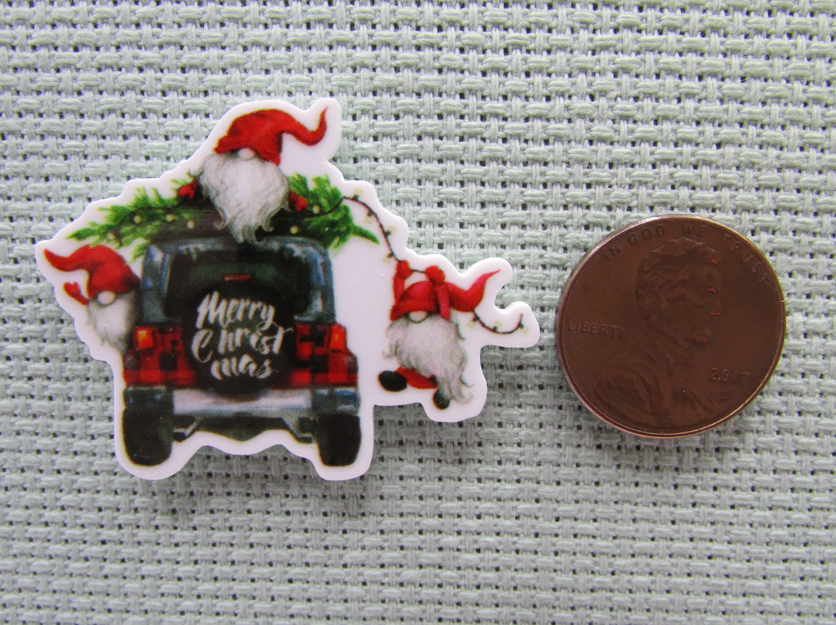 Merry Christmas Gnomes Needle Minder, Cover Minder, Magnet