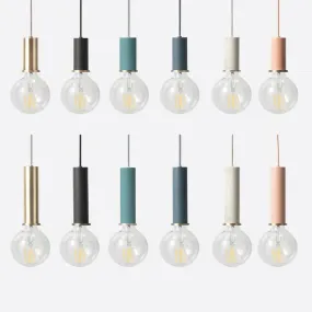 Nordic Simple Pendant Lights Suspension Aluminum Tube E27 Lamps Holder Dining Table Kitchen Bedside Wall Decorate