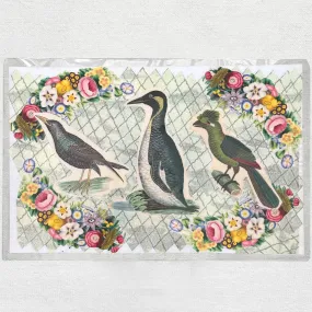 One of a Kind Collaged Bird Table Mat (#308)