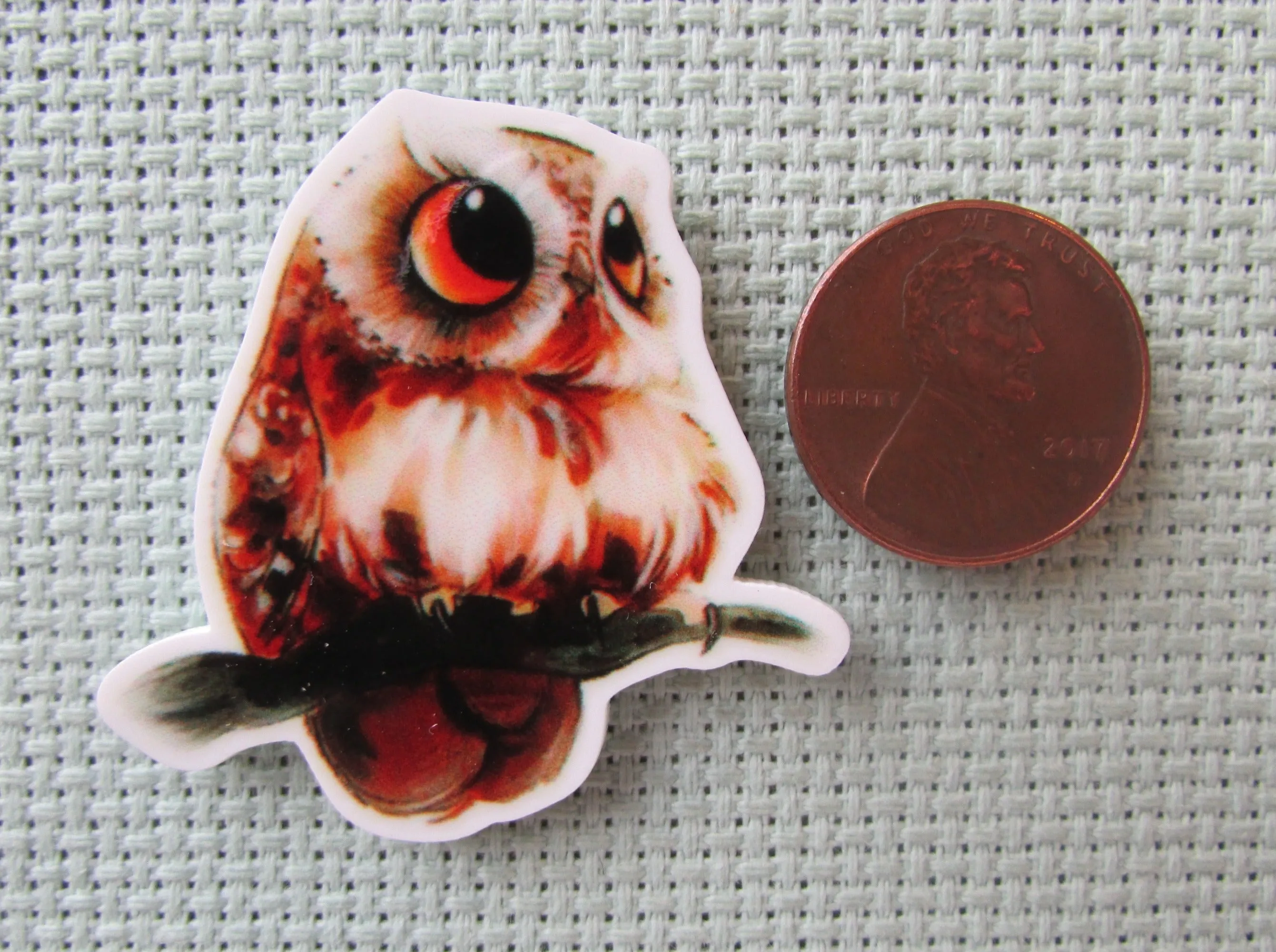 Owl Needle Minder, Cover Minder, Magnet