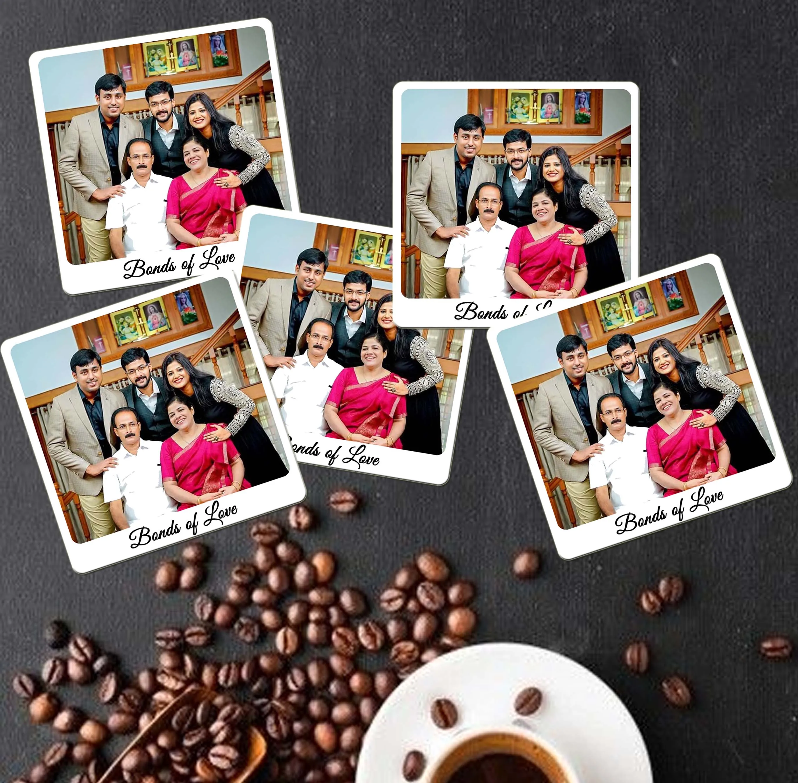 Personalised Photo Coasters - Set of 6