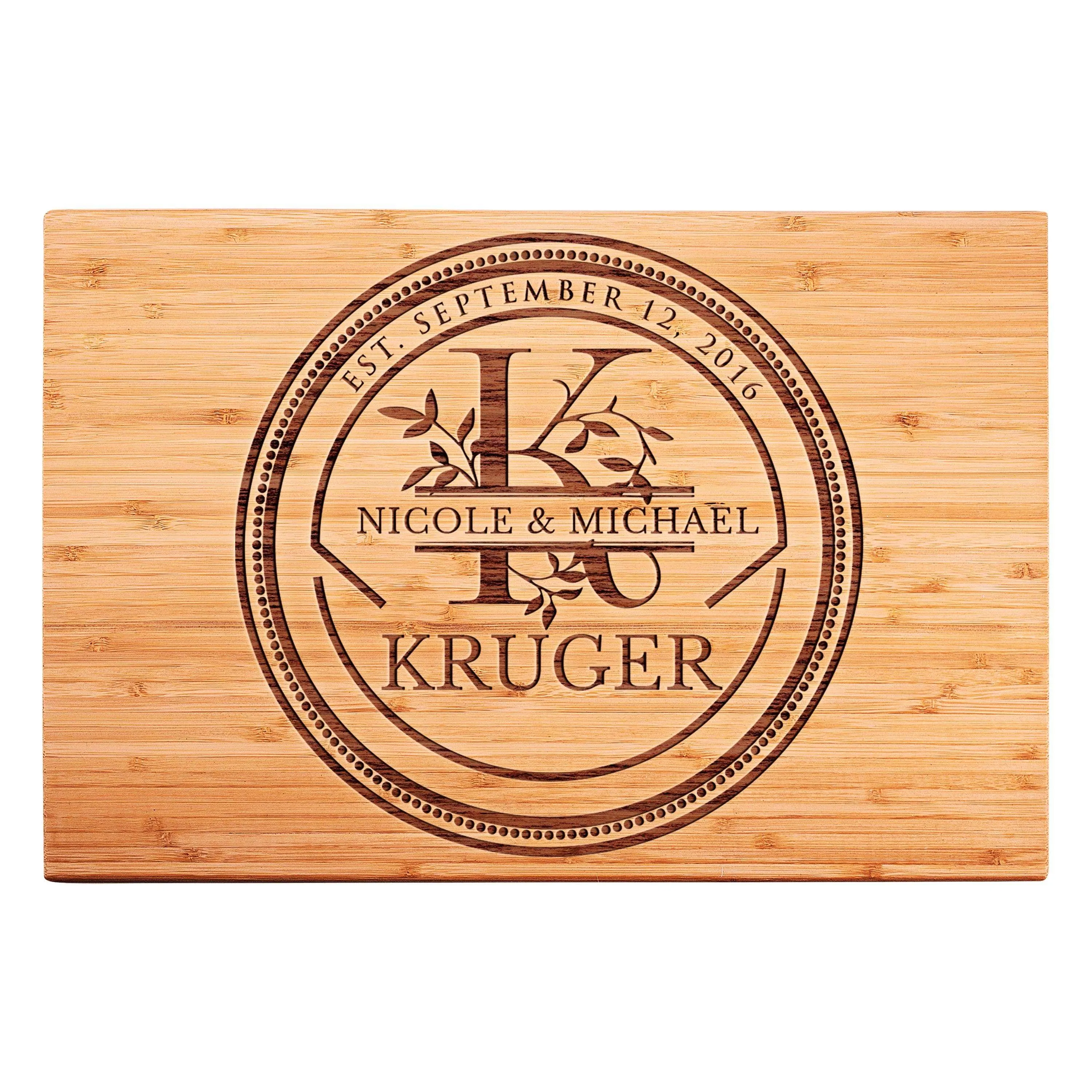 Personalized Cutting Board for Couples, Christmas Gifts for New Home