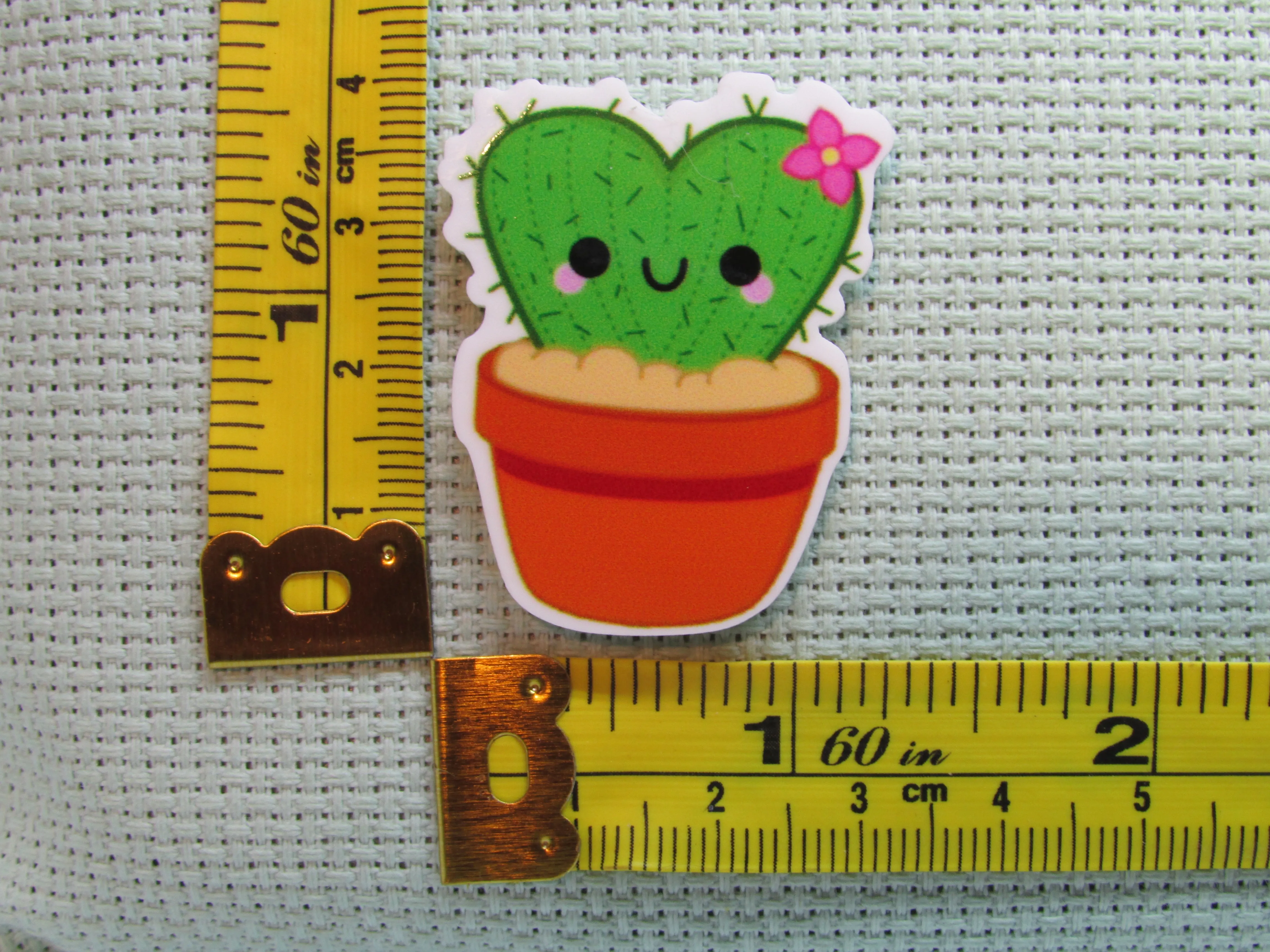 Potted Heart Cactus Needle Minder, Cover Minder, Magnet