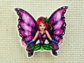 Purple Butterfly Fairy Needle Minder, Cover Minder, Magnet