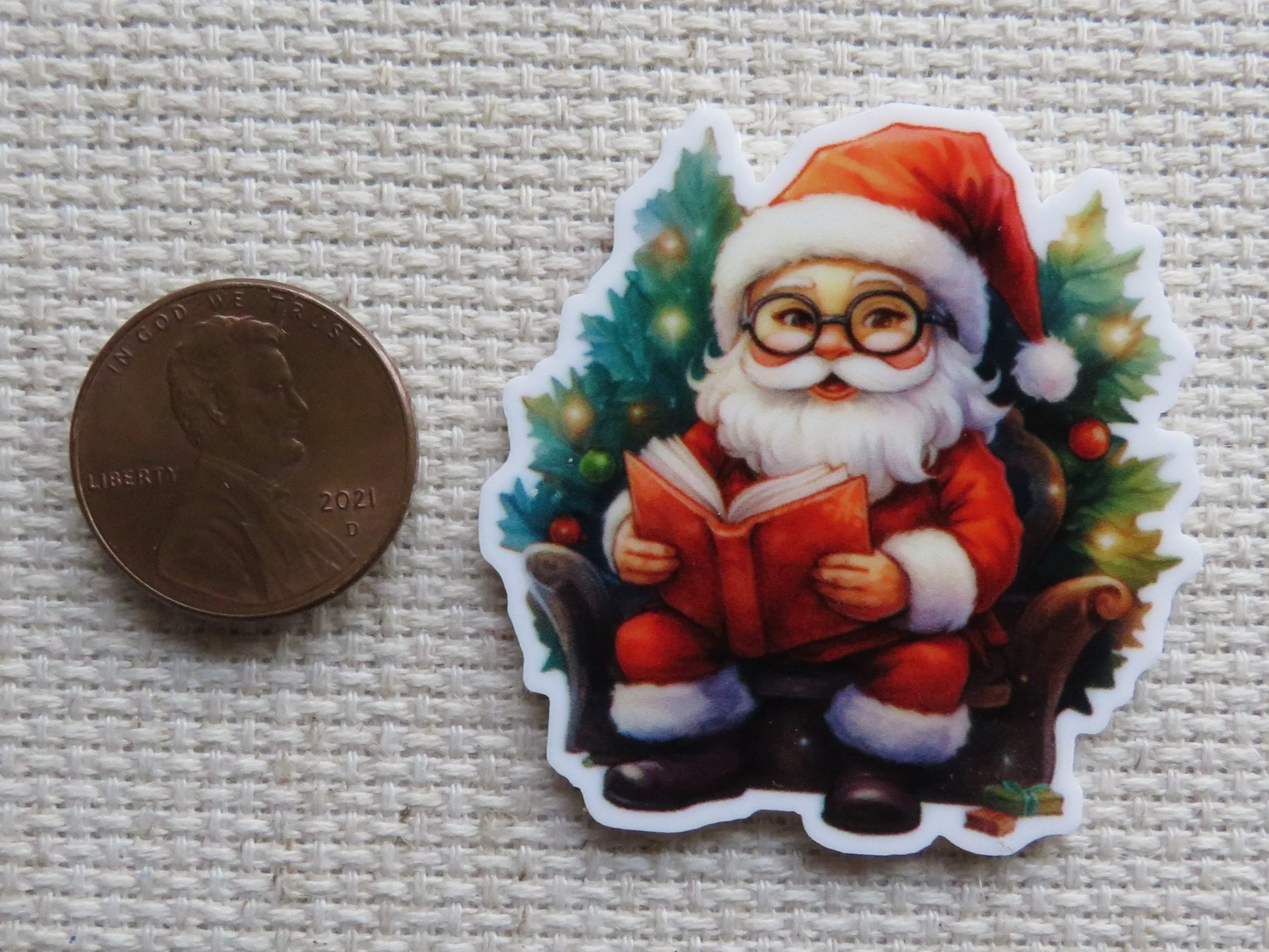 Reading Santa Needle Minder, Cover Minder, Magnet