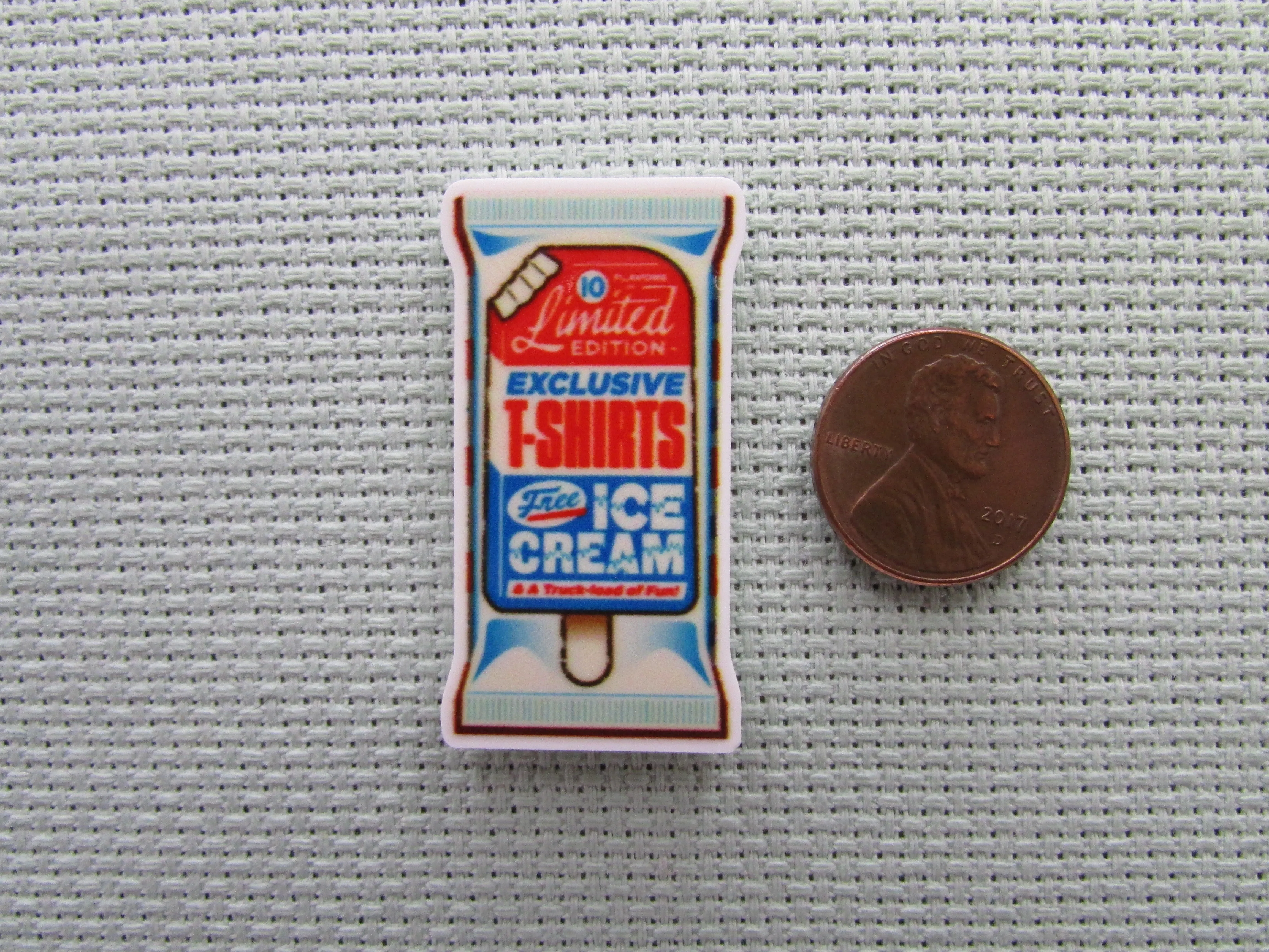 Red White and Blue Ice Cream Bar Needle Minder, Cover Minder, Magnet