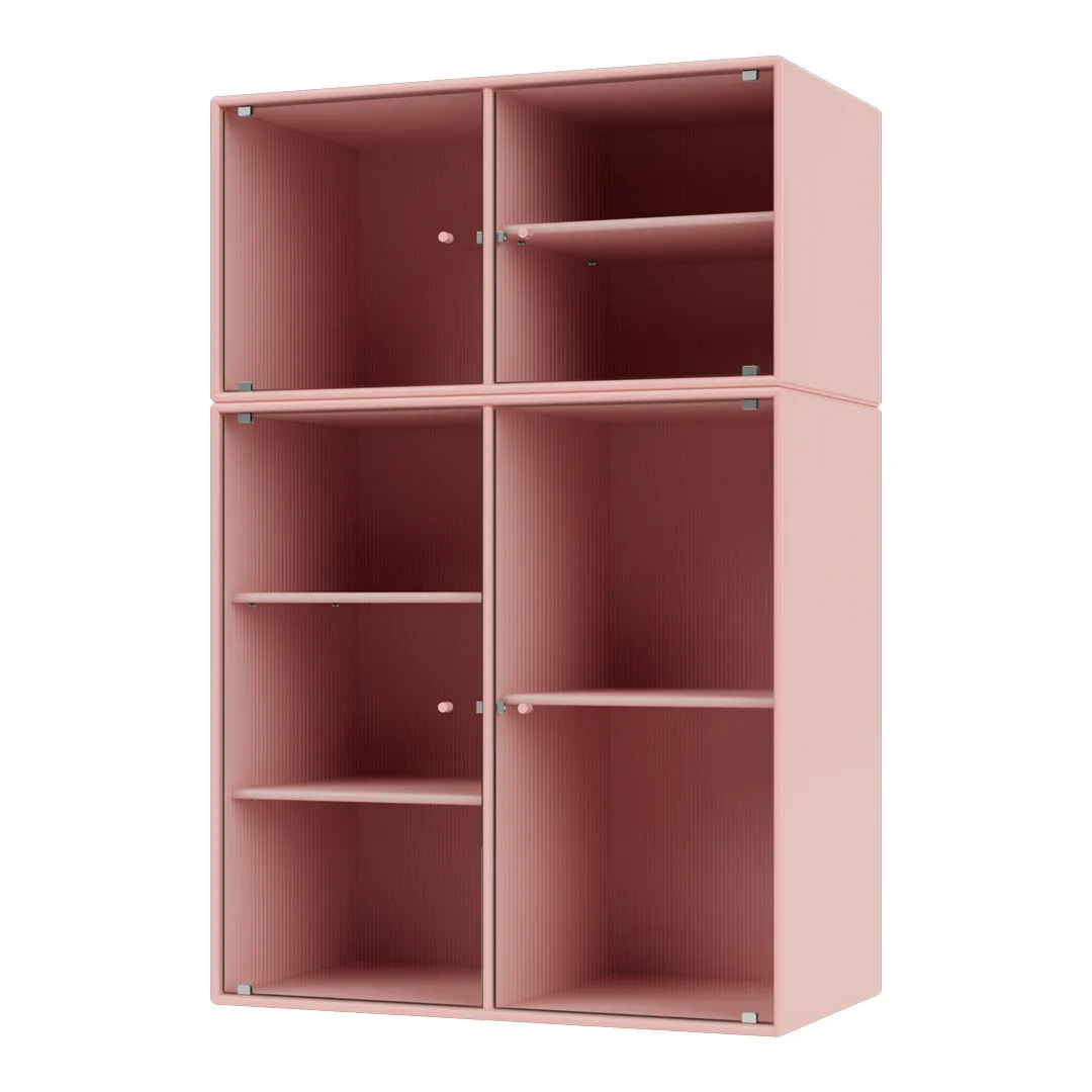 Modern Ripple III Wall-Mounted Vitrine Cabinet for Stylish Display and Storage