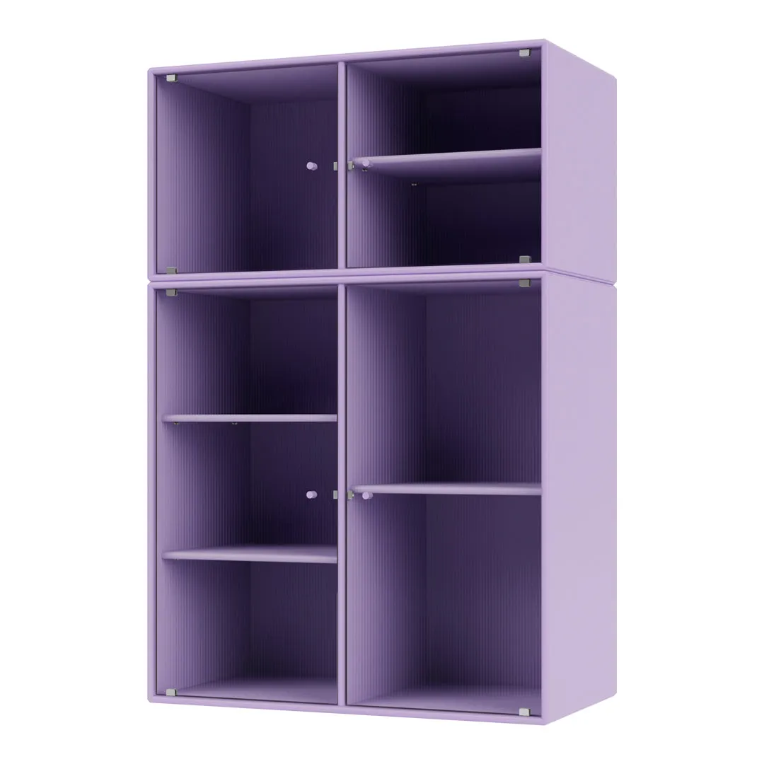 Modern Ripple III Wall-Mounted Vitrine Cabinet for Stylish Display and Storage