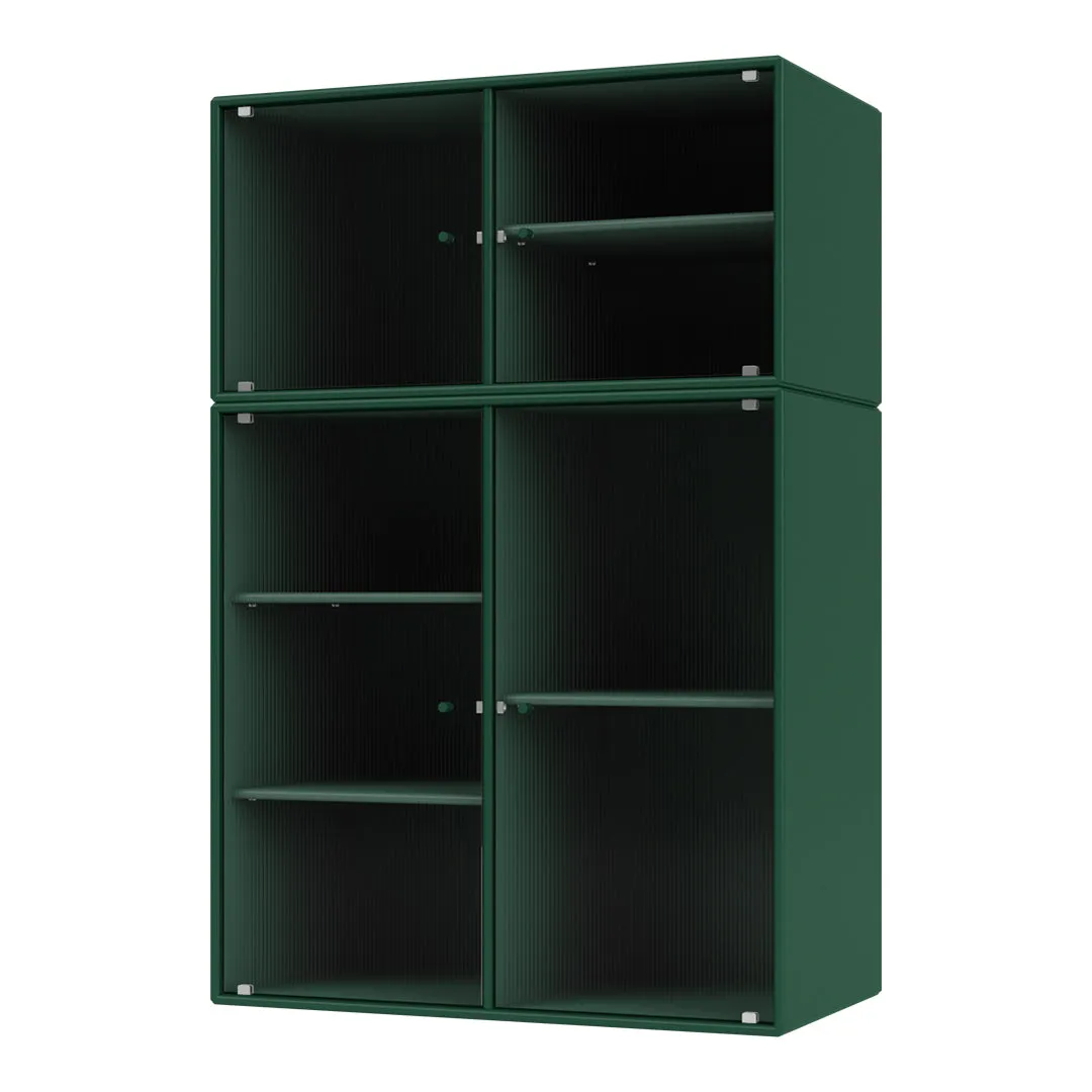 Modern Ripple III Wall-Mounted Vitrine Cabinet for Stylish Display and Storage