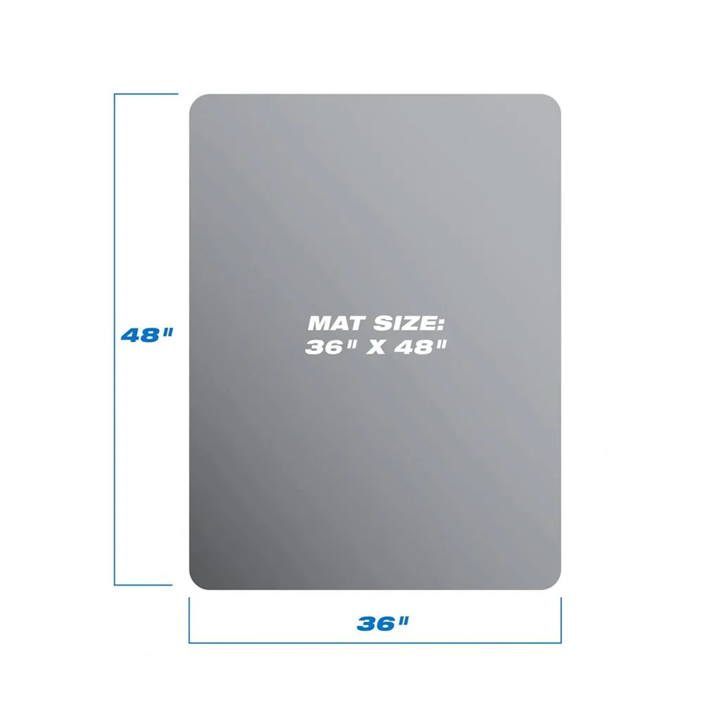 RONSHIN Rectangle Protective Mat Home-Use Transparent Non-slip Chair Pad 90x120x0.2cm